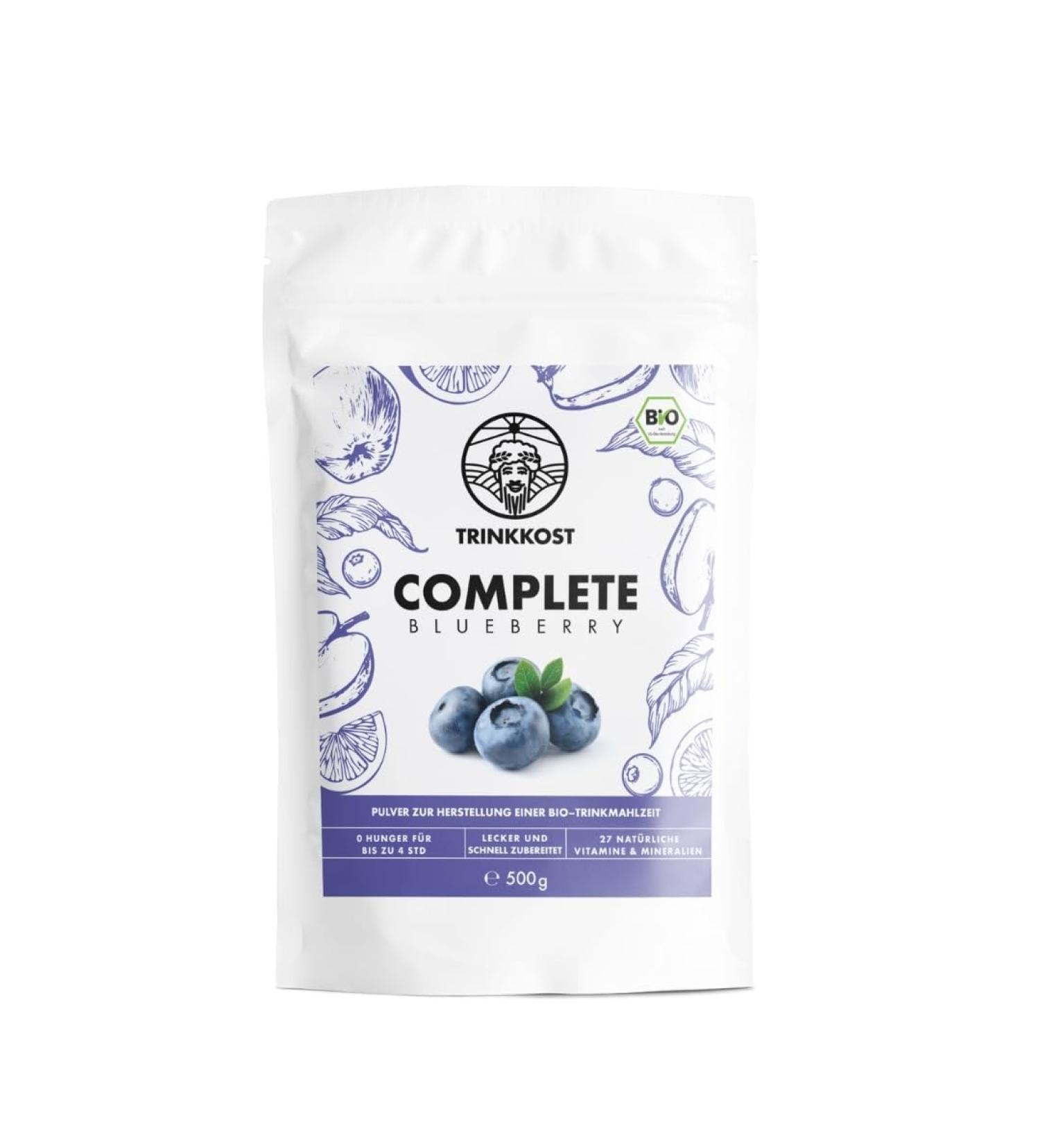 Bio-Complete Blueberry - Healthy Organic Superfood | 26 Natural Vitamins & Minerals | Ready in 1 Minute | Fast & Simple Nutrition - Buy Online on GoSupps.com