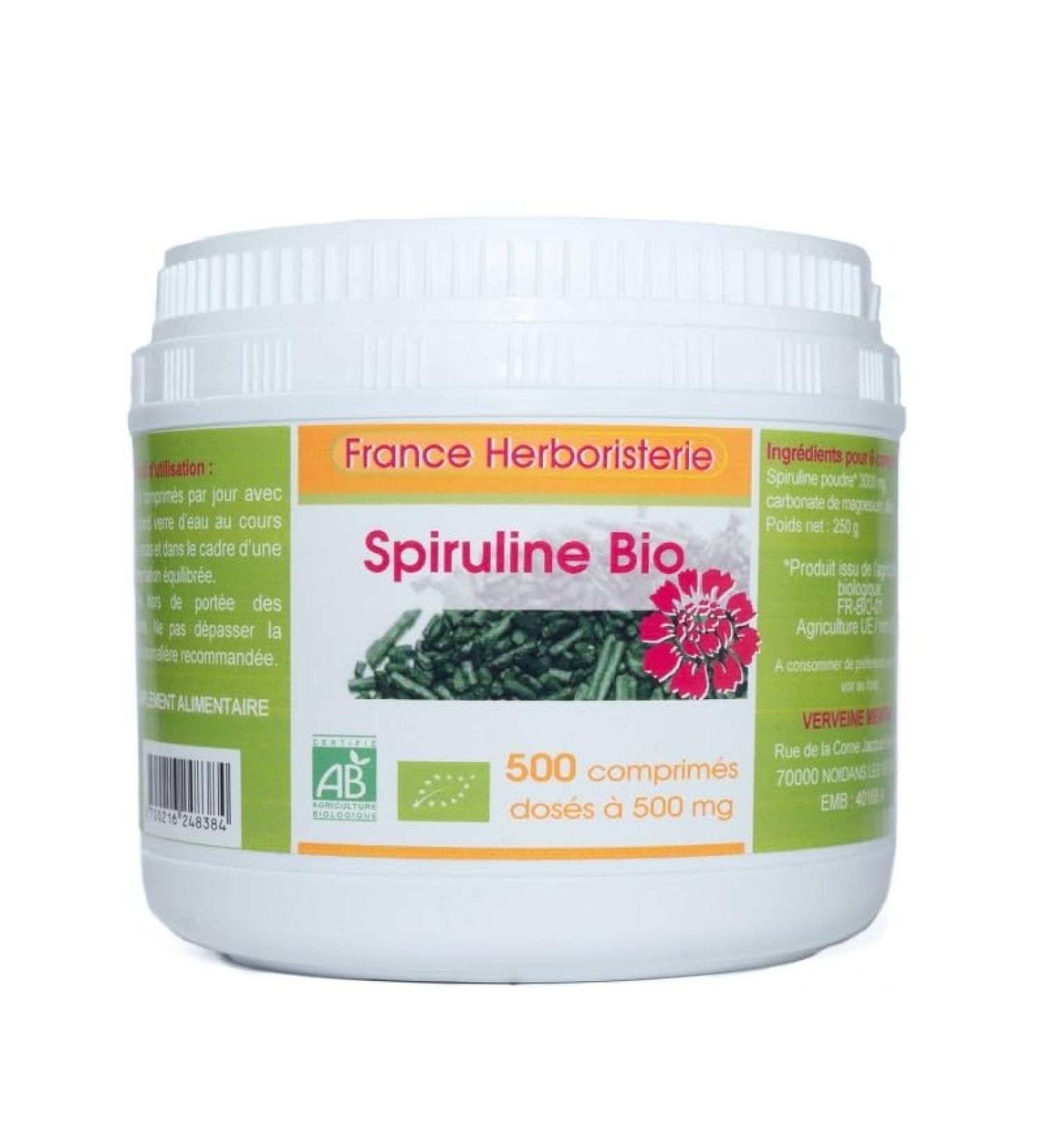 SPIRULINA ECOCERT 500 tablets.