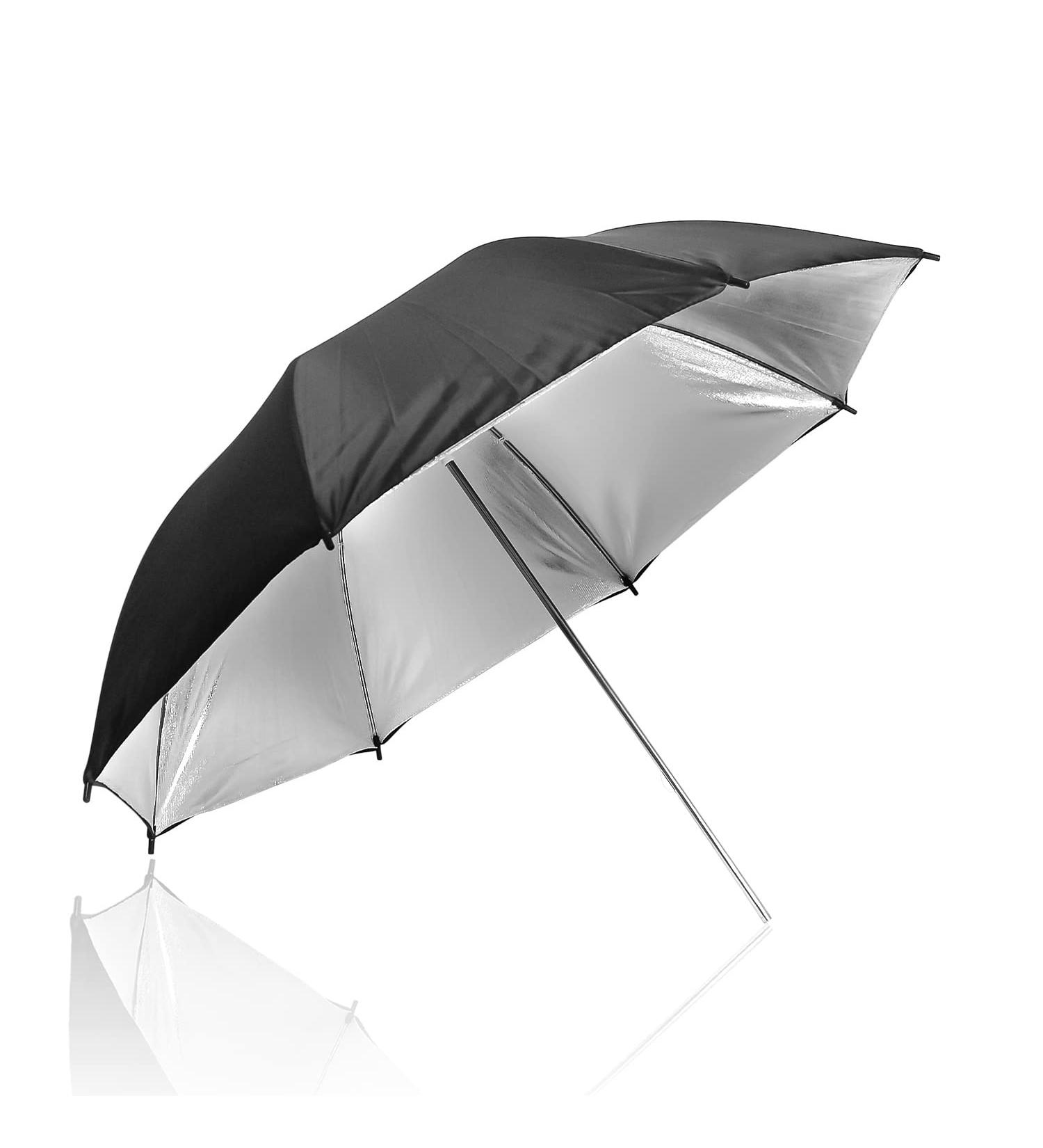LimoStudio 33 Double Layer Black/Silver Photo Umbrella Lighting Reflector for Contrast & Concentrated Light - AGG126 - Buy Online on GoSupps.com