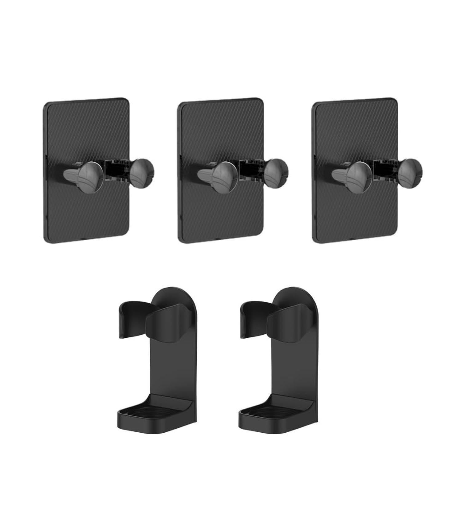 Razor Holder Shower - Self-Adhesive Multi-Purpose Hook | 5-Pack Drilling-Free Bathroom & Kitchen Black Hooks - Buy Online on GoSupps.com