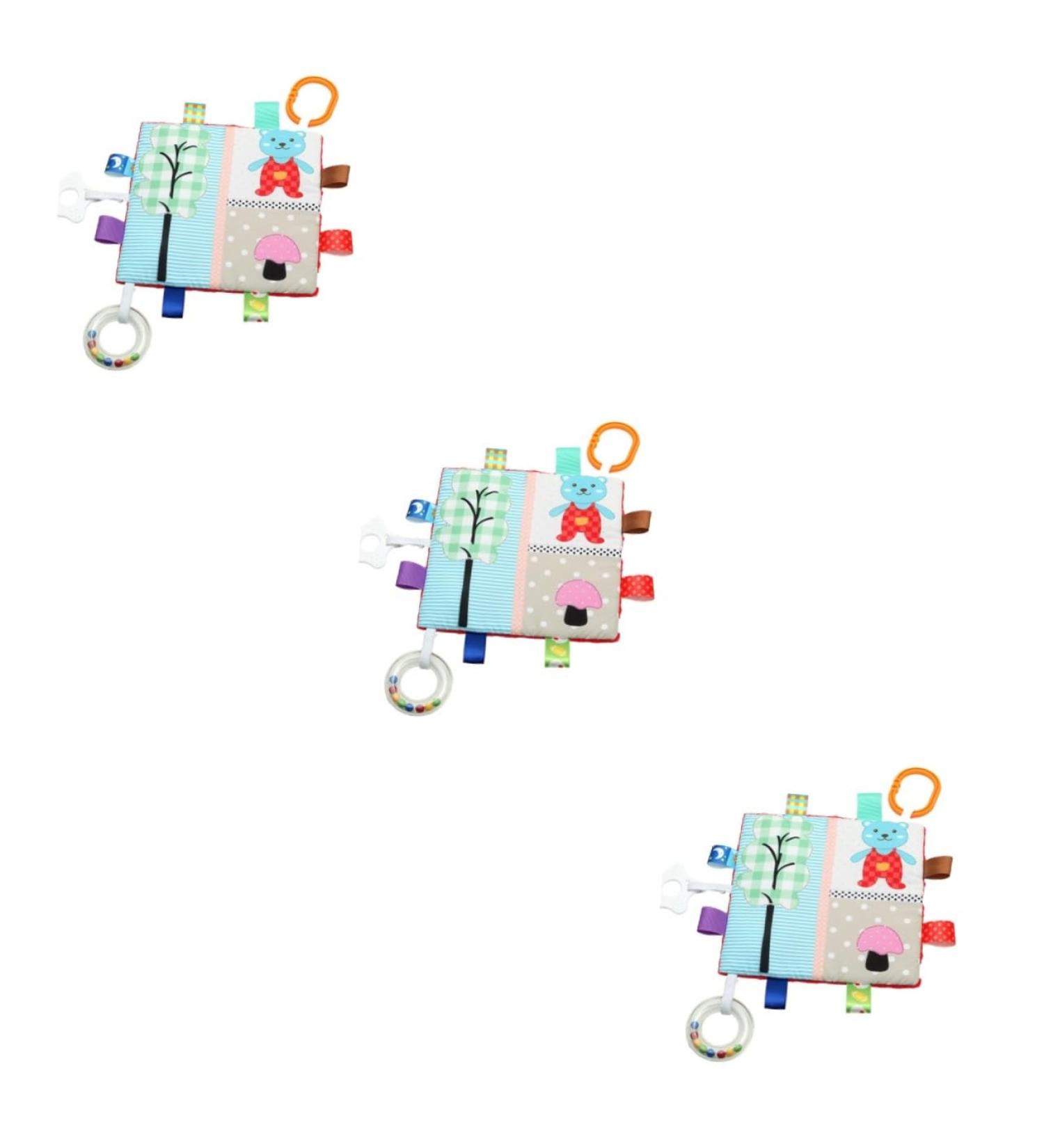 SAFIGLE 3pcs Soft Fabric Baby Toy Book | Portable Newborn Toys for Early Development Ideal for International Shipping - Buy Online on GoSupps.com