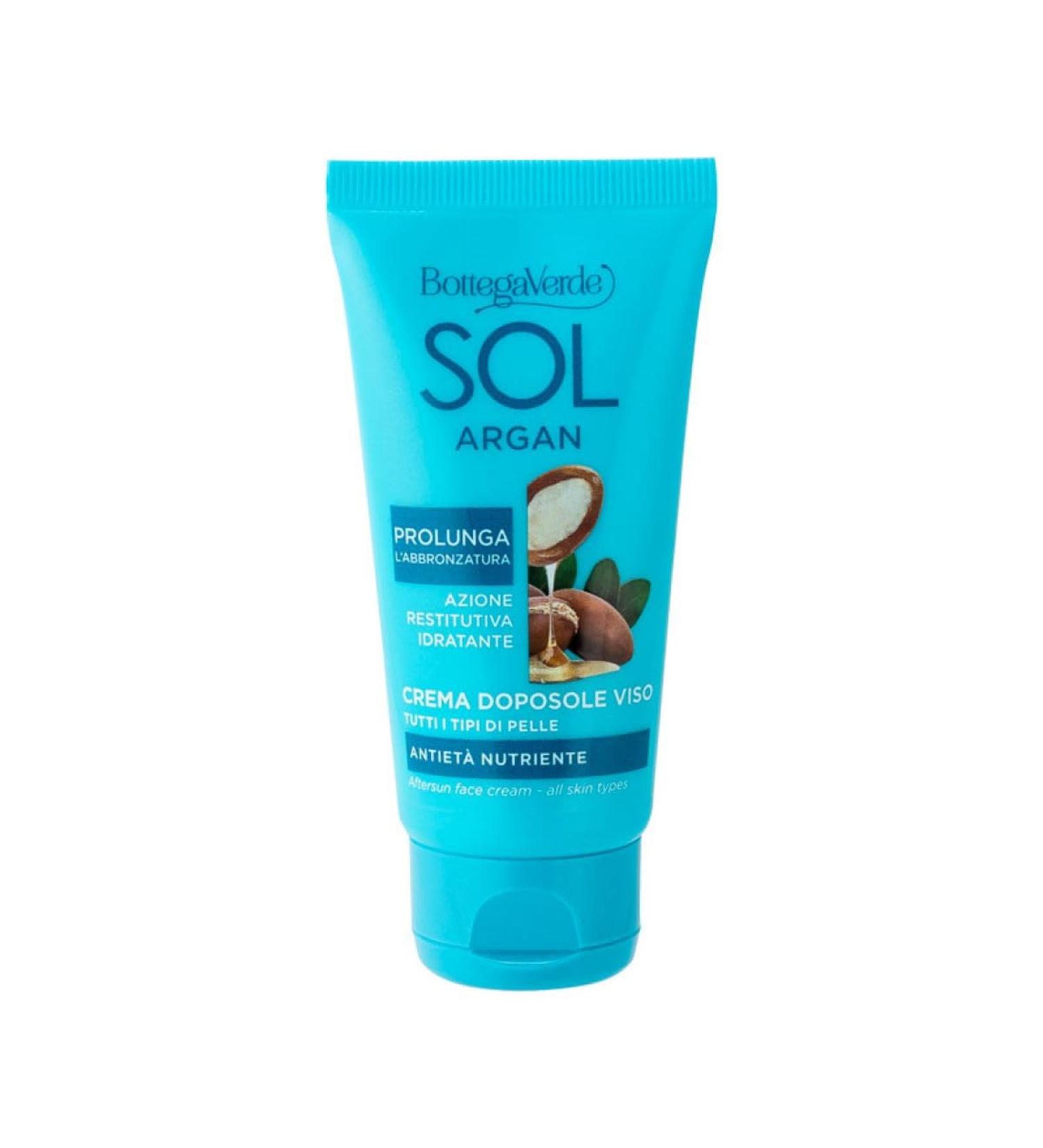 Bottega Verde Bottega Verde - SOL Argan - Face cream - nourishing anti-aging (50 ml) - prolongs the tan - all skin types