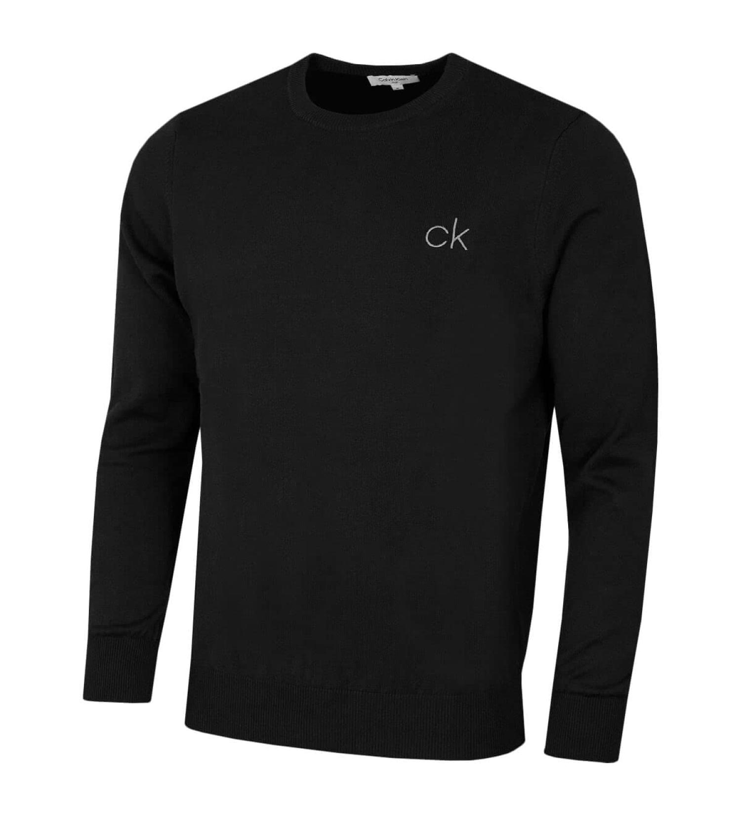 Calvin Klein Golf Men's Round Neck Tour Sweater XL - Black | Premium Quality & International Shipping - Buy Online on GoSupps.com