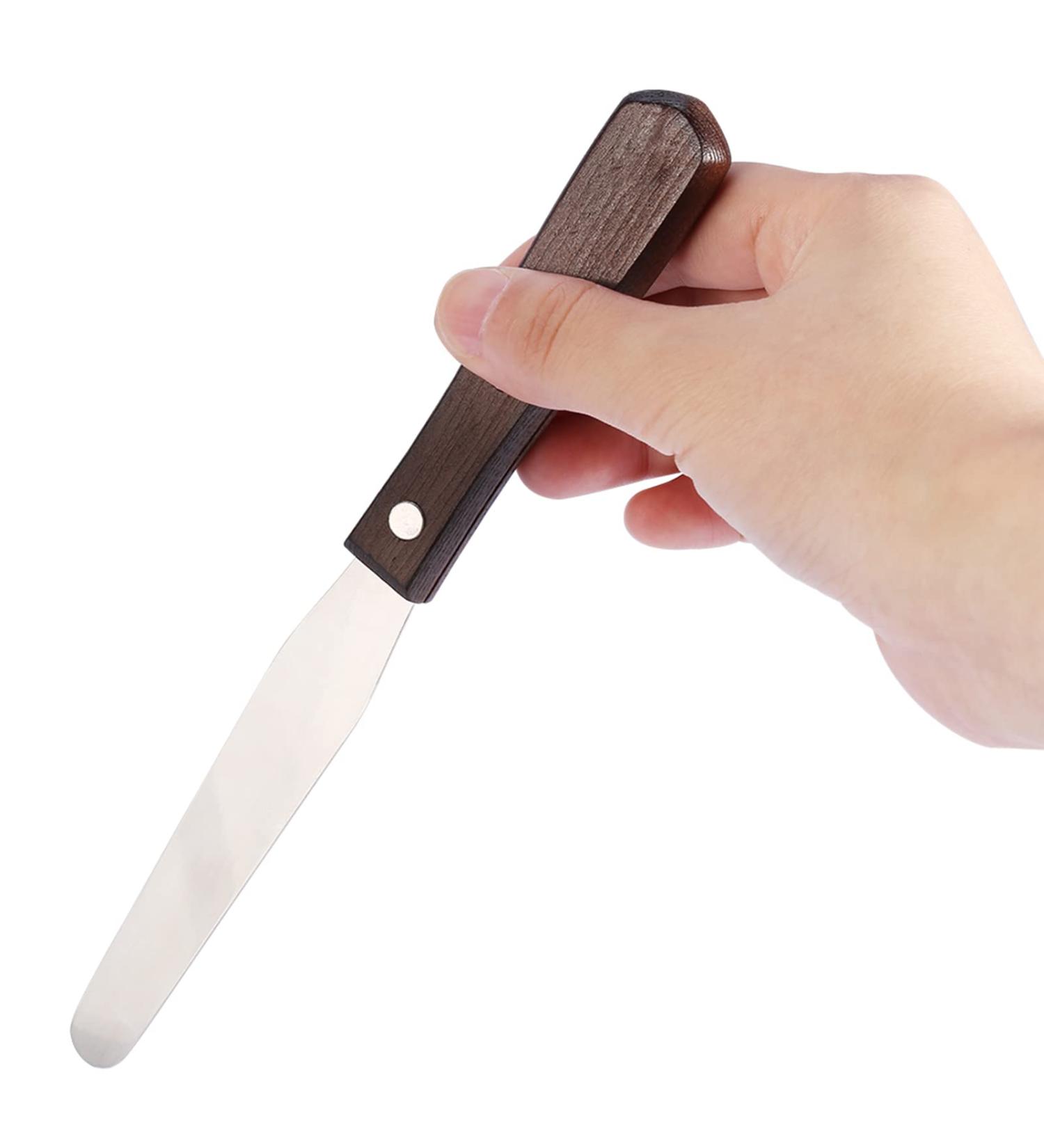 Reusable Metal Wax Spatula with Wooden Handle - Hair Removal Wax Applicator Tool for Smooth Skin | International Shipping Available - Buy Online on GoSupps.com