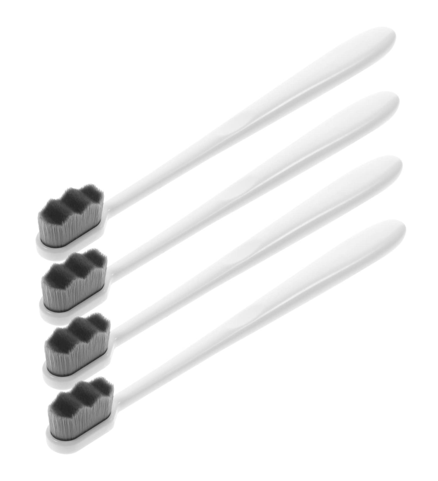 Buy Minkissy 4-Pack Soft Toothbrushes for Adults & Kids | Aesthetic Travel Toothbrushes with Soft Bristles - Durable PP Household Use - Buy Online on GoSupps.com