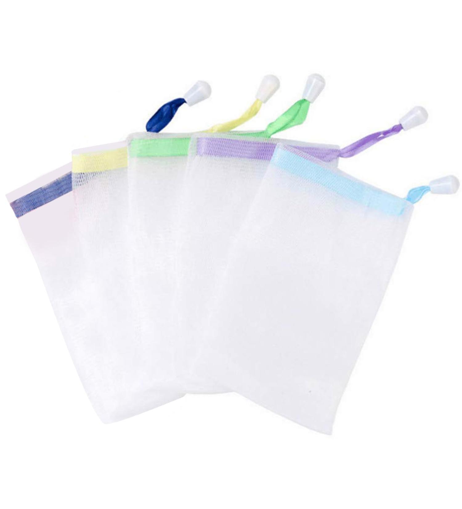 Invoda Handmade Soap Bubbles - Double-Layer Cord Striker & Foam Network for Body & Facial Cleaning (5 Pieces) - Eco-Friendly Bath Tools for Peeling & Refreshing Skin - Buy Online on GoSupps.com