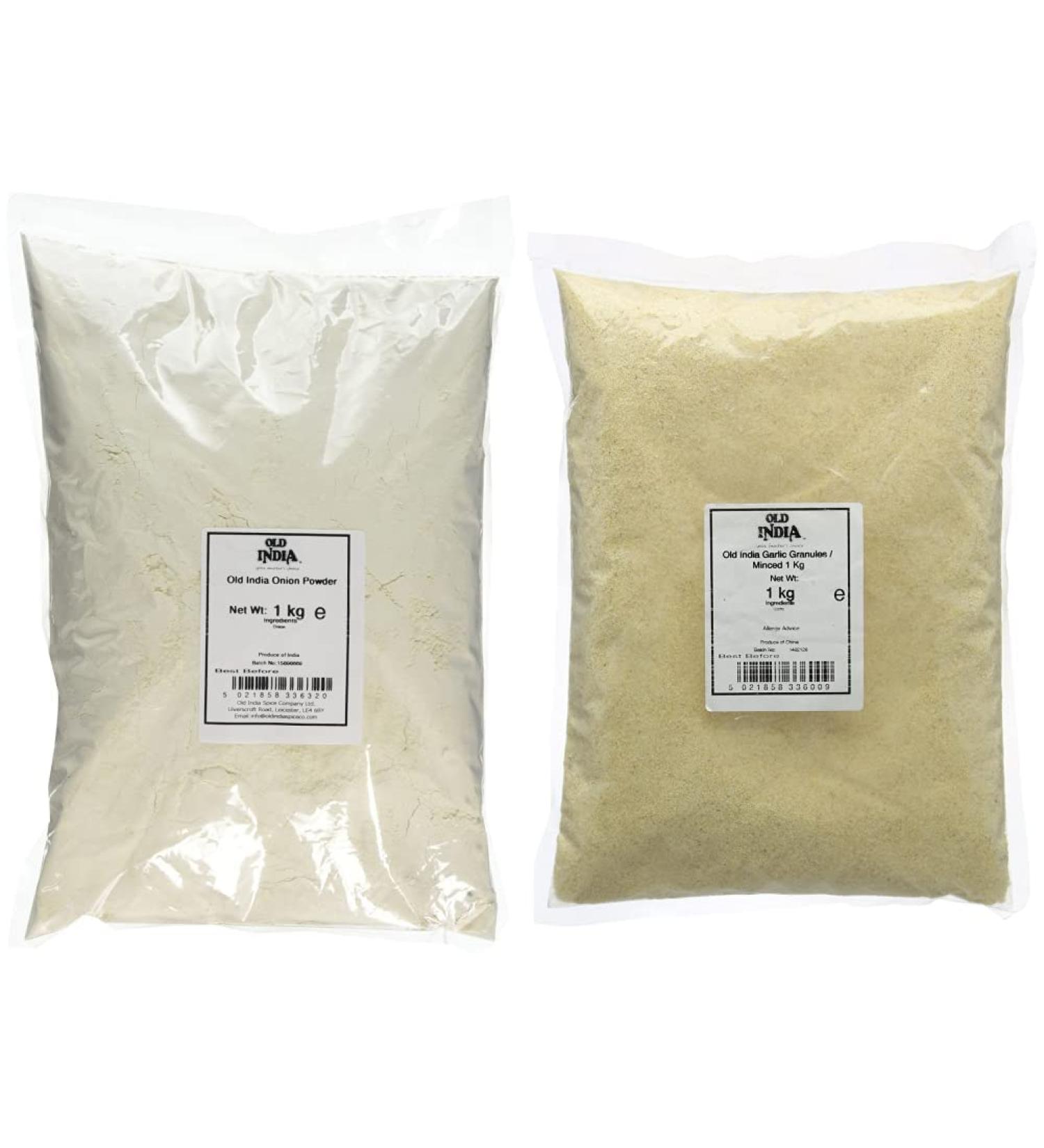 Old India Onion Powder 1 Kg & Garlic Granules/Minced 1 Kg + Garlic Granules / Minced 1 Kg 1 kg (Pack of 1) - Buy Online on GoSupps.com
