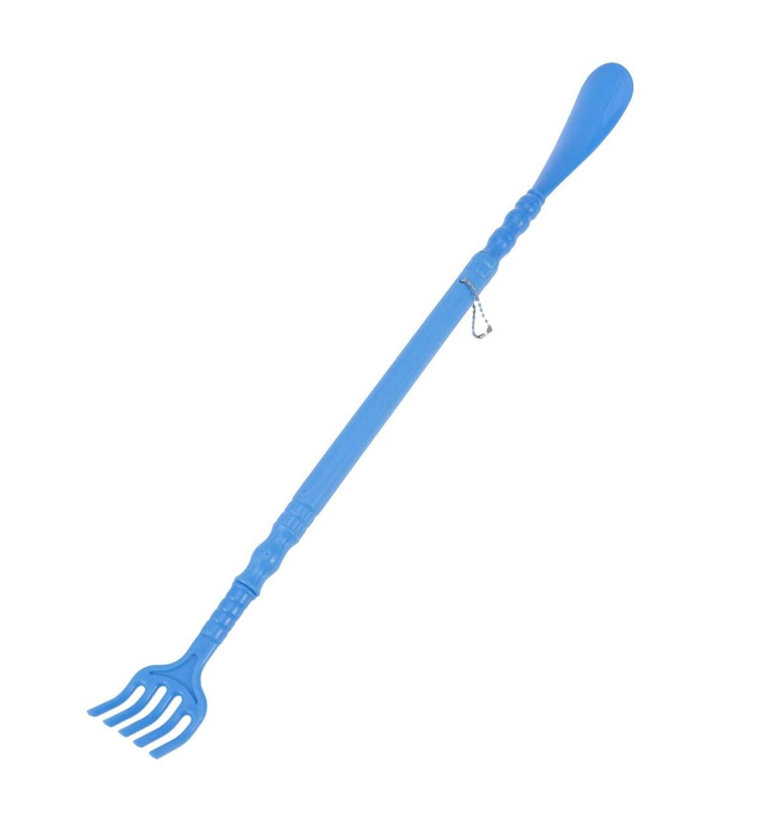 Blue Long Handle Back Scratcher & Shoe Horn - Itching Relief & Body Massager | International Shipping - Buy Online on GoSupps.com