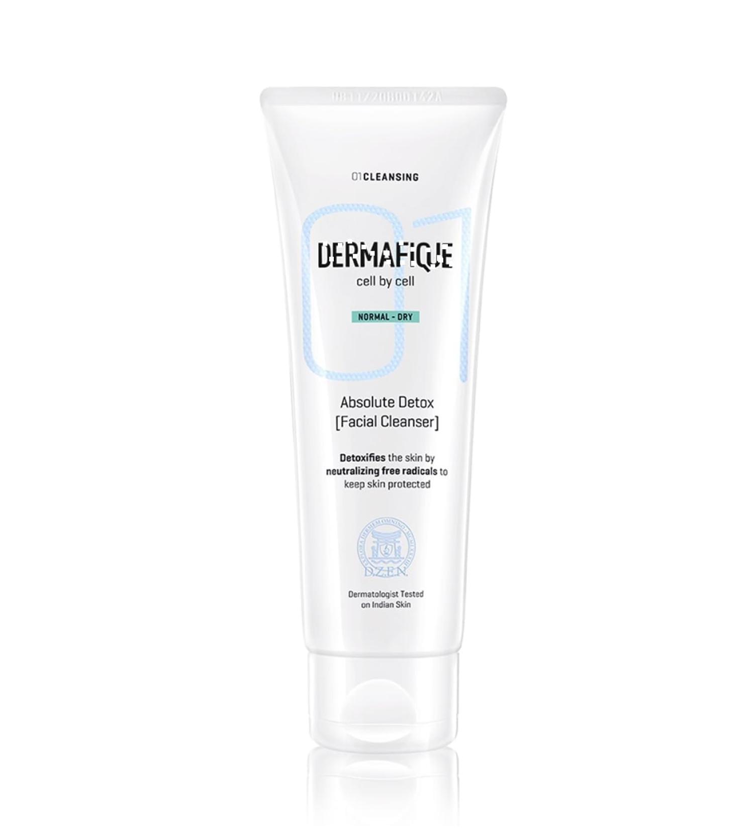 Absolute Detox Facial Cleanser 100ml with Bio-Active Cellulose Beads Face Wash Enriched with Vitamin E & Pomegranate Extracts | Soap Paraben & Alcohol Free | Dermatologist Tested Face Cleanser - Buy Online on GoSupps.com
