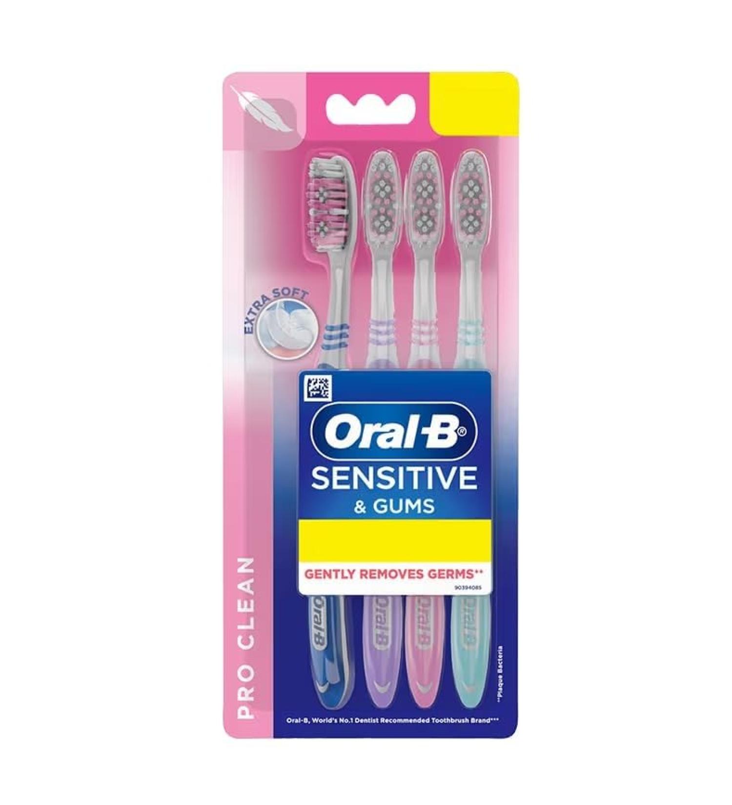 Buy Oral-B Soft Sensitive Whitening Toothbrush (4 Pack) - Get 2 Free | International Shipping Available - Buy Online on GoSupps.com