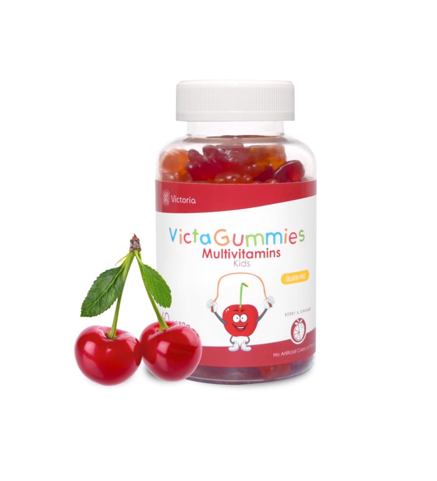 Dr. T Kids Multivitamin Gummies Daily Vitamins for Kids Ages 2+ with A C D E B & Folic Acid Supports Bone Strength Immunity & Overall Health Berry & Orange Flavor 60 Count (1-Pack) - Buy Online on GoSupps.com