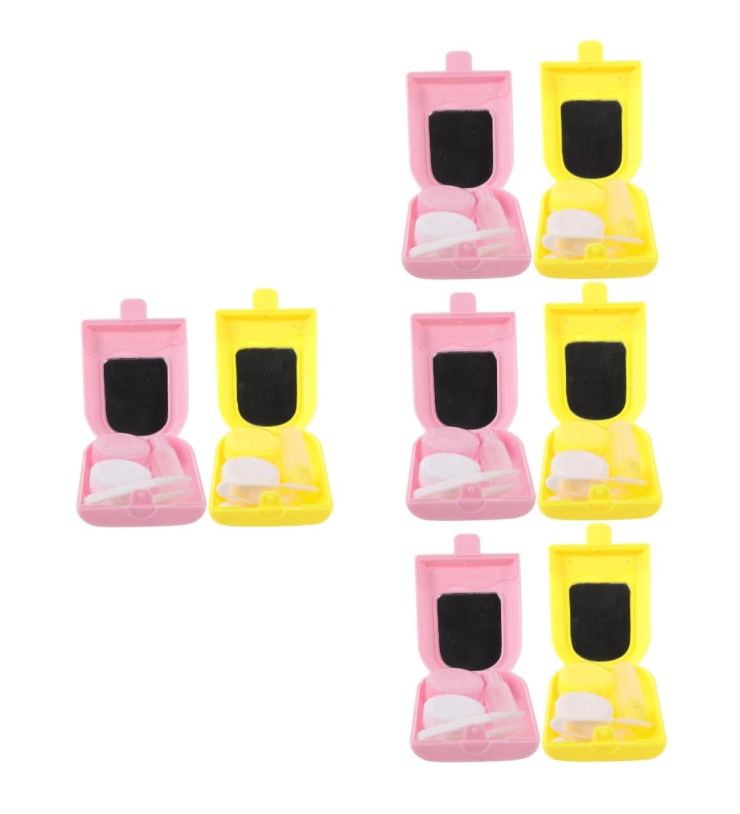 Solustrie Contact Lens Case with Mirror - Travel Lens Organizer & Colored Lens Storage Box - Buy Online on GoSupps.com