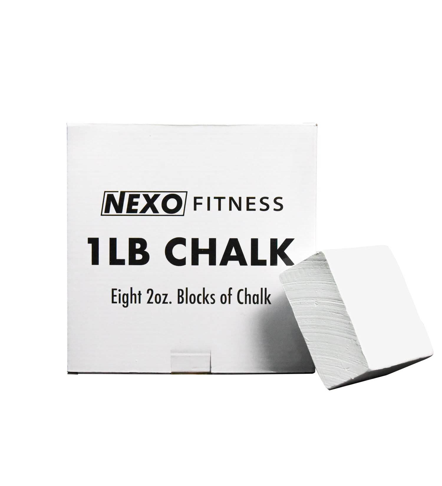 Nexo Premium Gym Chalk - 1LB (Eight 2oz Blocks) Crushable Chalk for Weight Lifting  Climbing  & ASMR - Buy Online on GoSupps.com