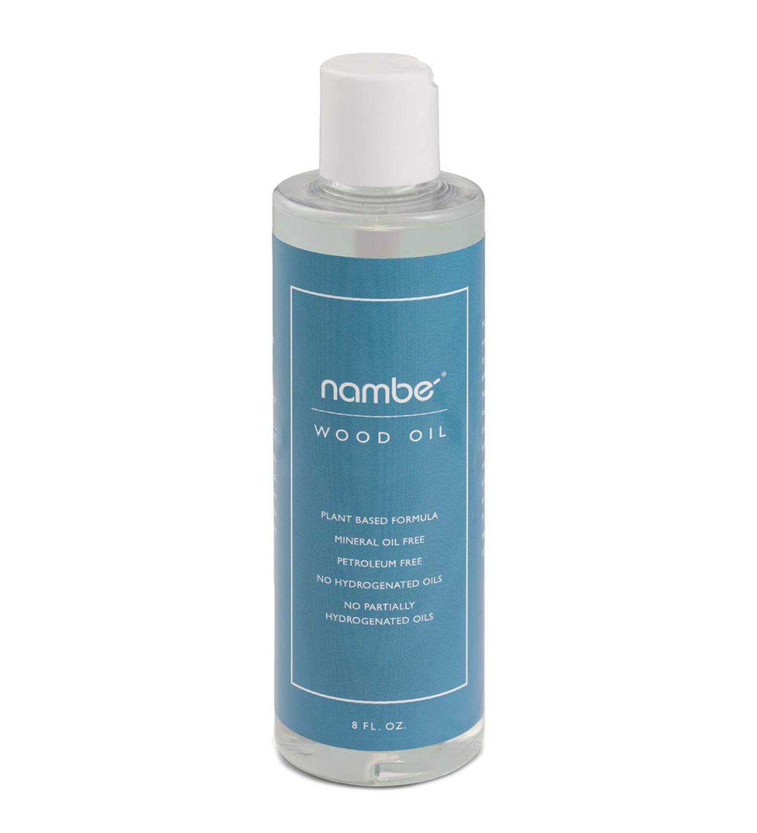 Nambe Plant Based Wood Oil 8oz - Food Surface Safe Unique Blend - Easily Absorbs - Extends the Life of Wood Products - Protects and Prevents Cracking - Made in the USA