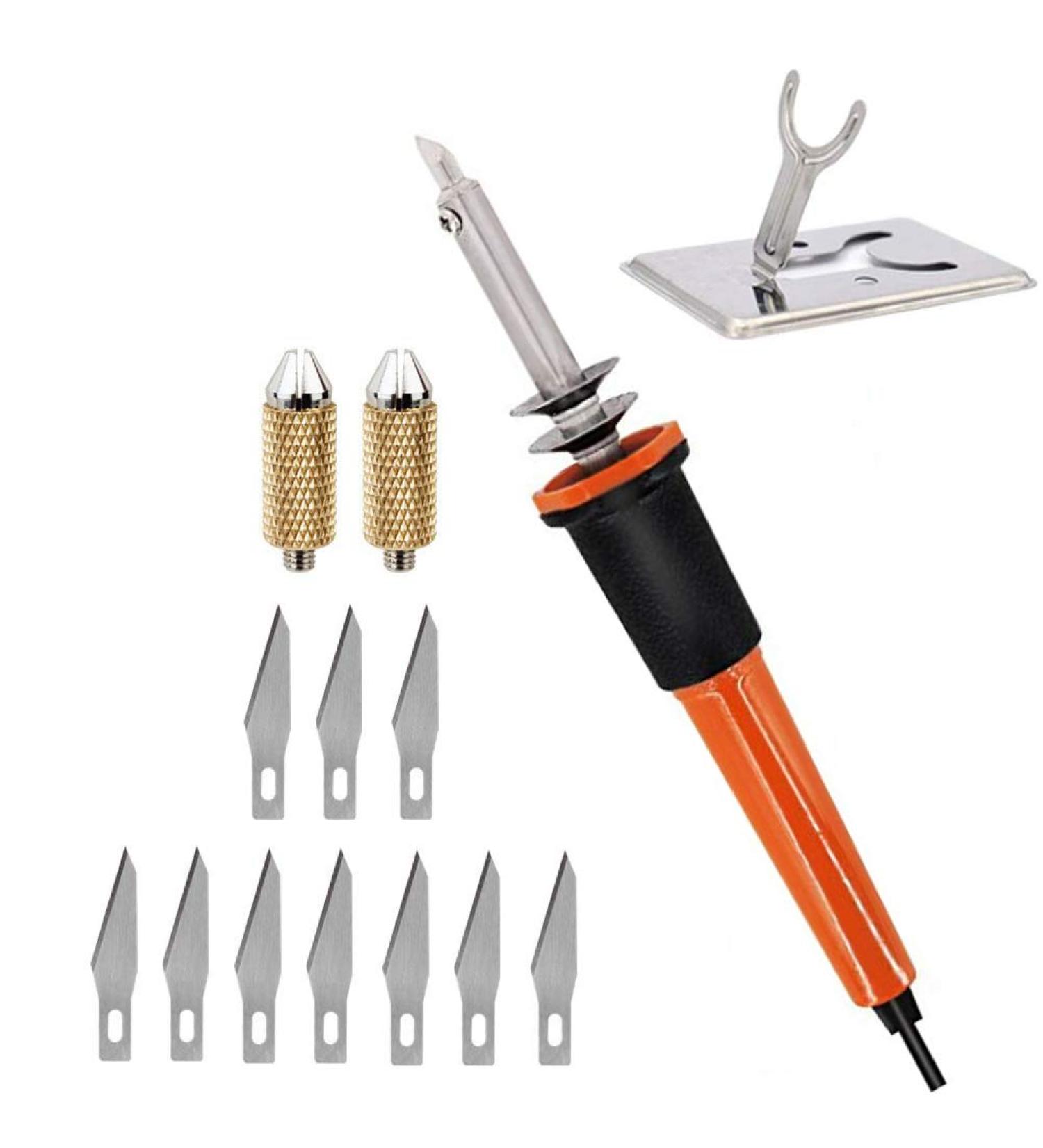 Handheld Electric Hot Cutter  Heat Cutting Tool with 10 Blades Accessories  Multipurpose Stencil Cutter for Cutting Carving Soft Thin Styrofoam Foam  Cloth  Plastic Board  Wood Guffman - Buy Online on GoSupps.com