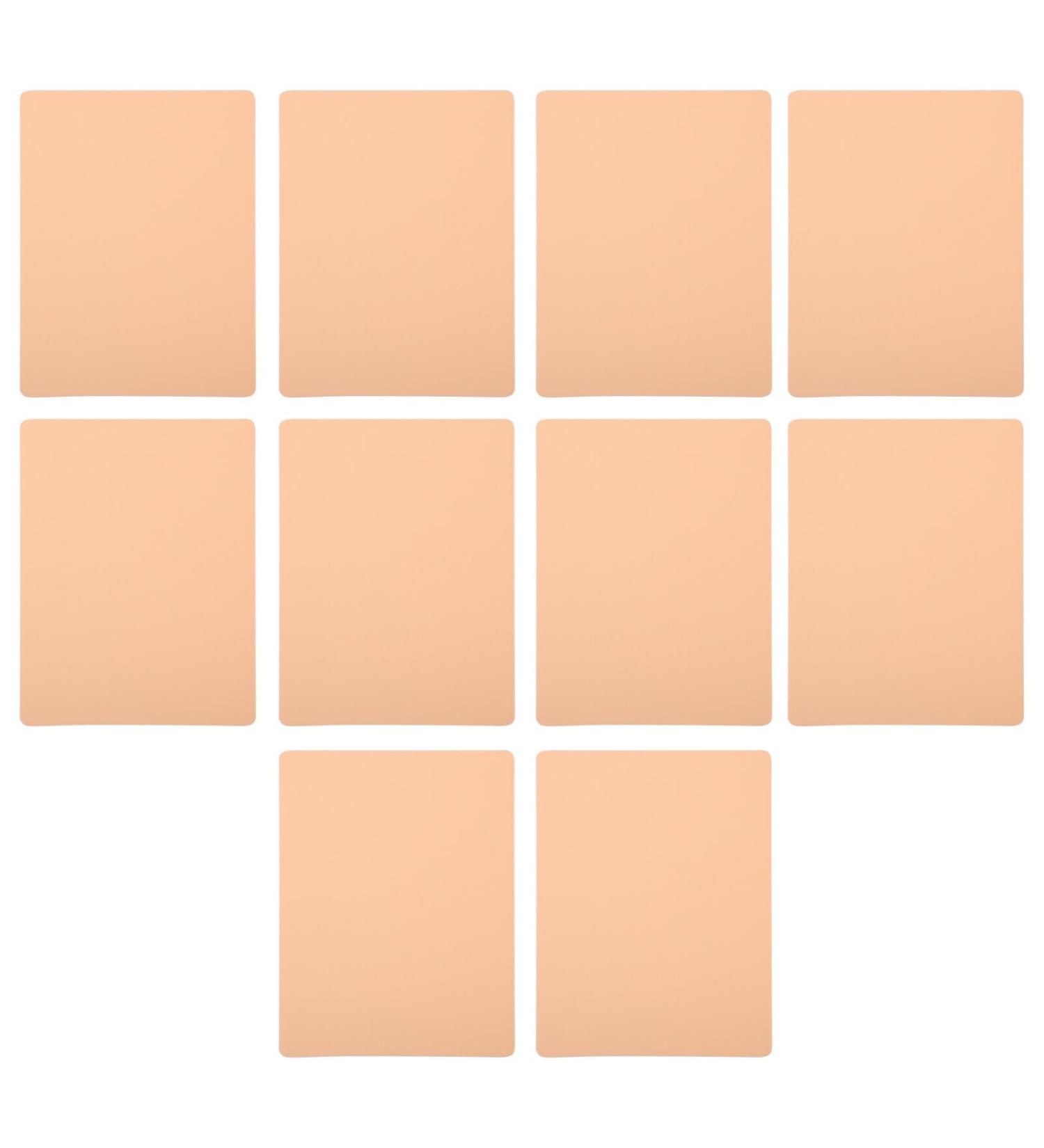 Mipcase 40 pcs Fake Practice Eyebrow Beginner Lips Permanent for Brow Supply Practicing Beauty Professional 19X14.5X0.1CMx4pcs Yellowx4pcs