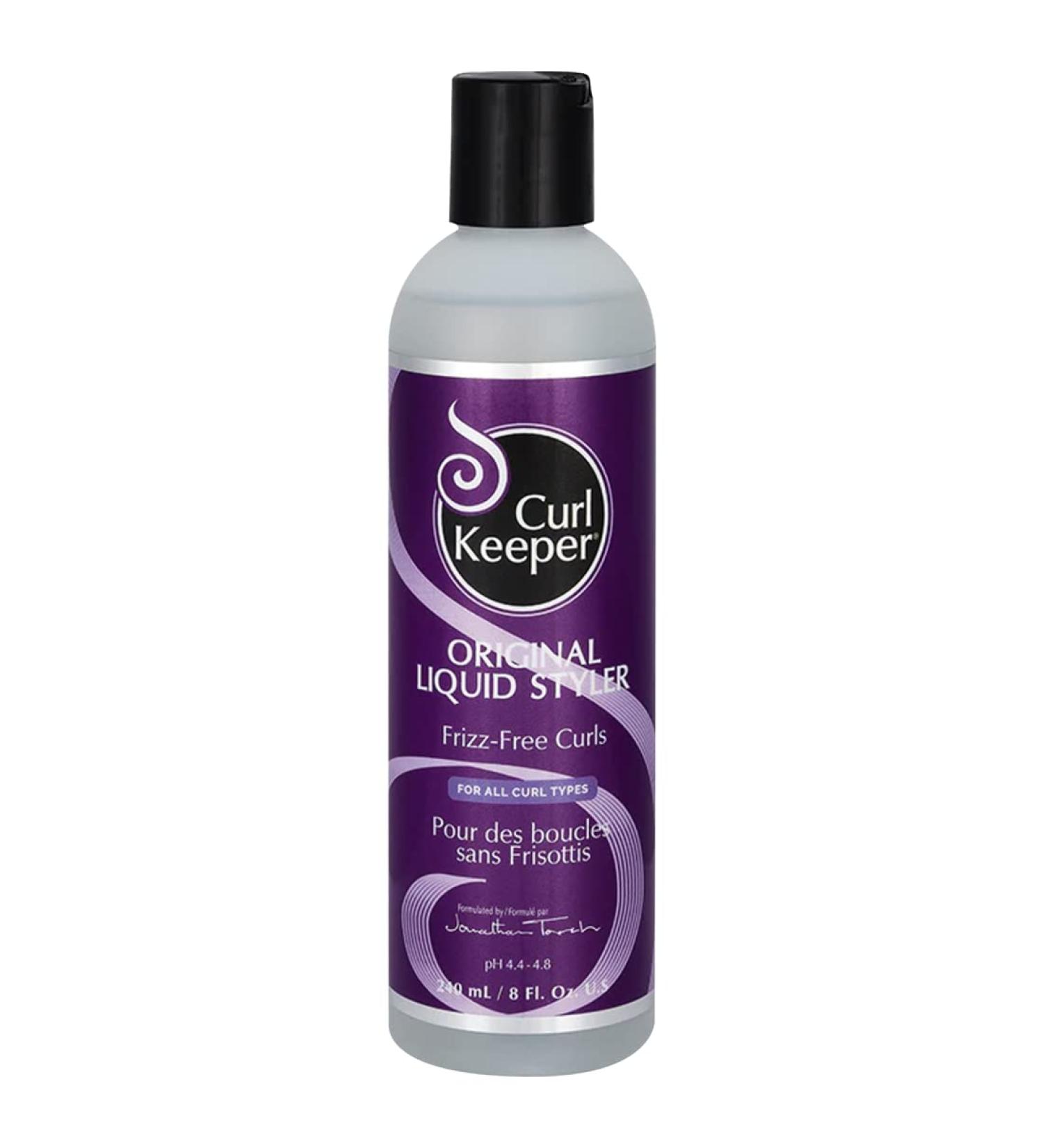 Curl Keeper Original Liquid Styler - 8oz - Frizz-Free Well Defined Curls | Weatherproof Formula | No Build-Up - Buy Online on GoSupps.com