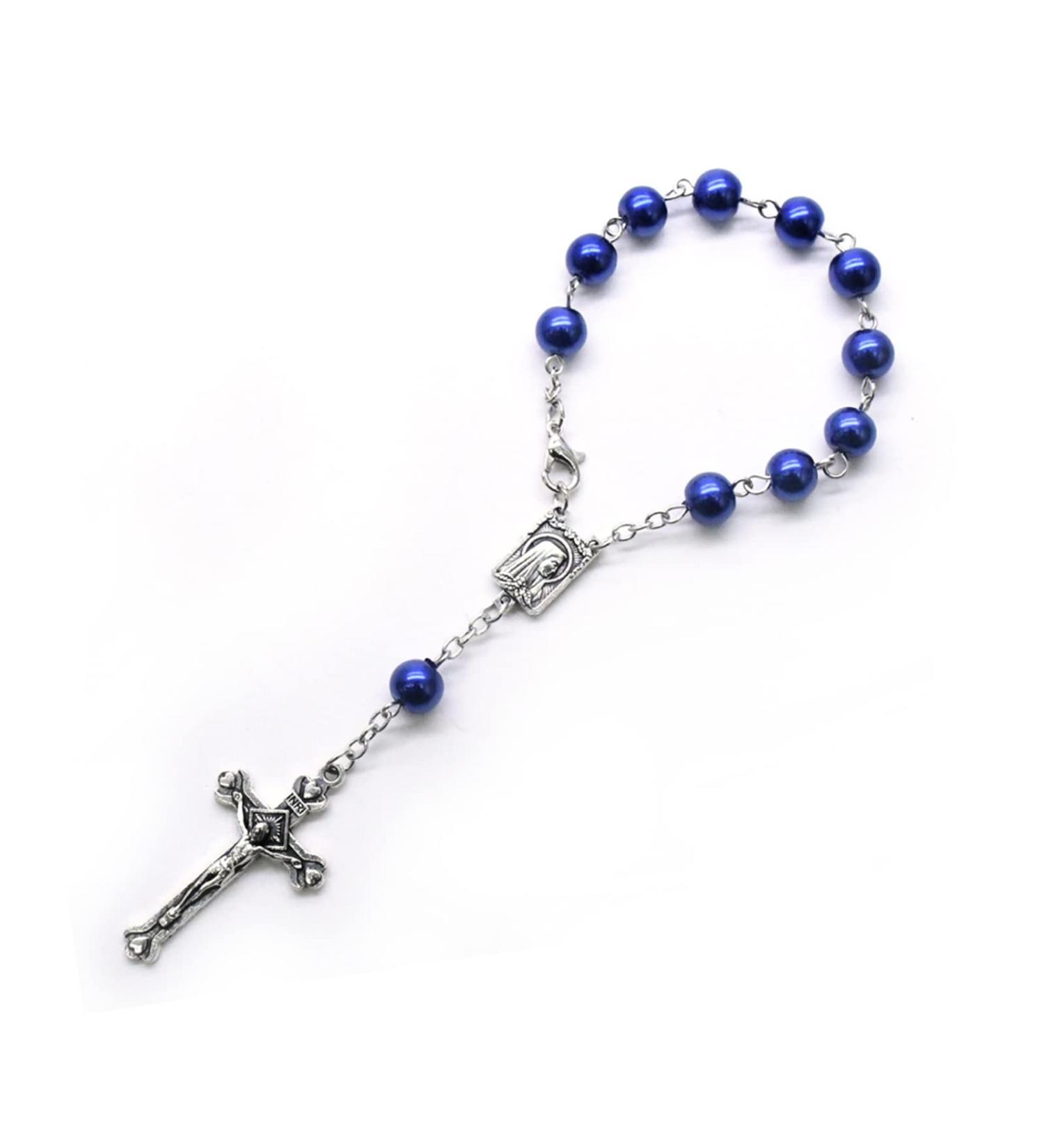 Southjieling Rosary - 11 Pearl Finger Wreaths | Perfect Baptism & Wedding Gifts - Buy Online on GoSupps.com