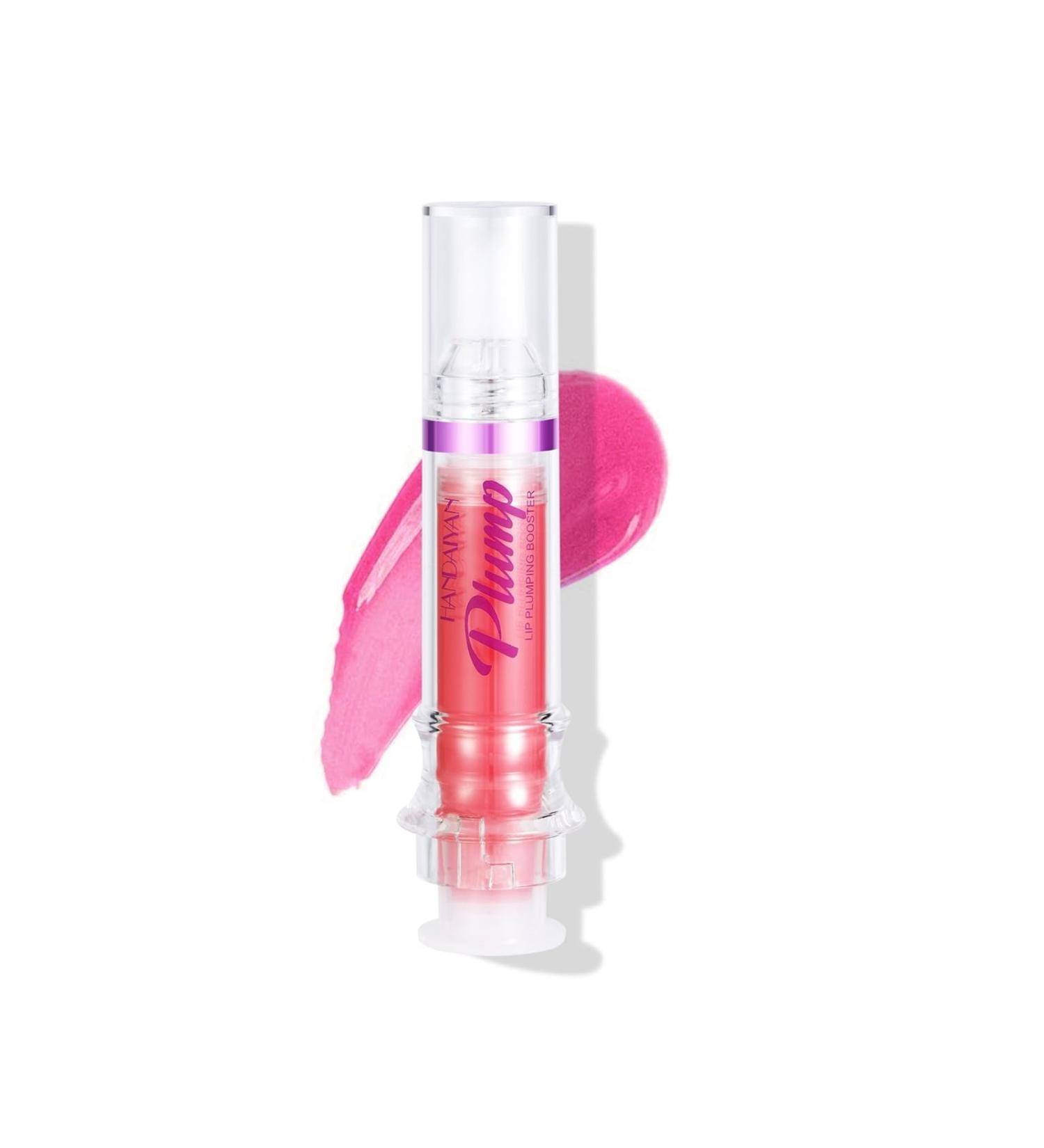 Chili Extract Plumping Lip Oil - Clear Pink Instant Plumper Gloss for Day & Night Hydration (03#) - Buy Online on GoSupps.com