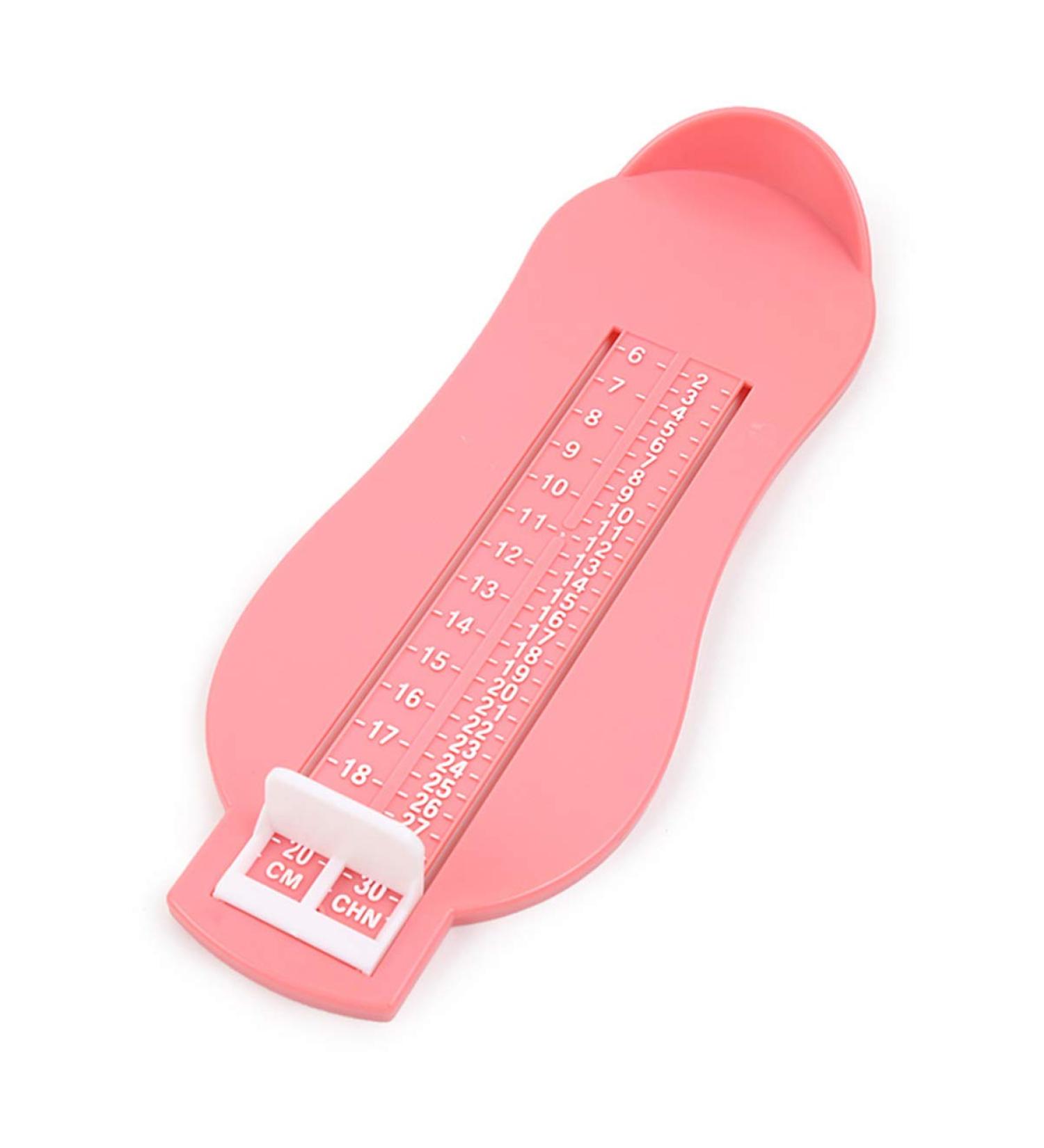 Kids Foot Measurement Device | Professional Shoe Sizer for Buying Shoes | Foot Measuring Gauge in Pink - Buy Online on GoSupps.com