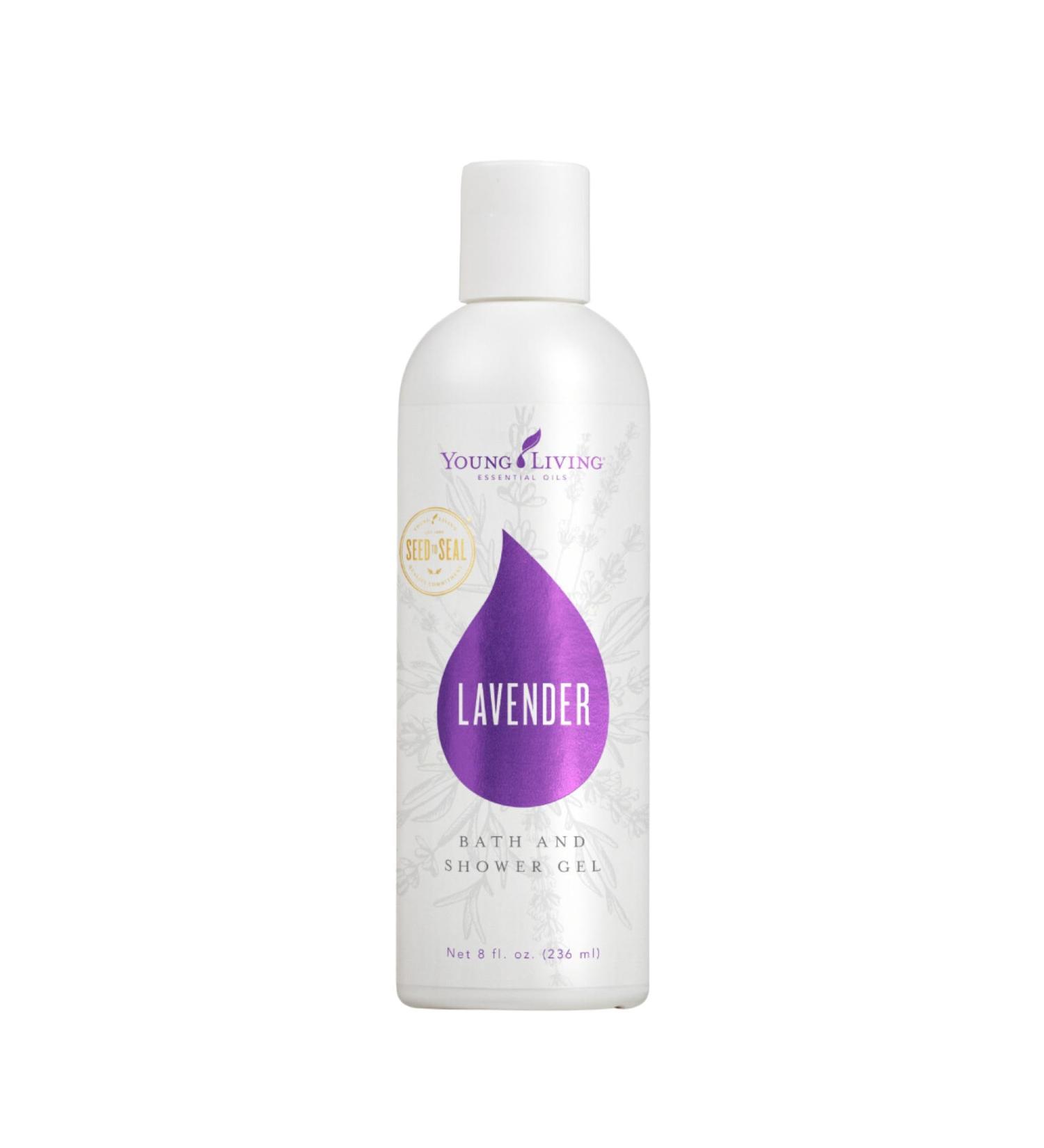 Young Living Lavender Bath & Shower Gel 8 oz - Gentle Cleanser Moisturizes Skin Premium Essential Oil Body Wash - Buy Online on GoSupps.com