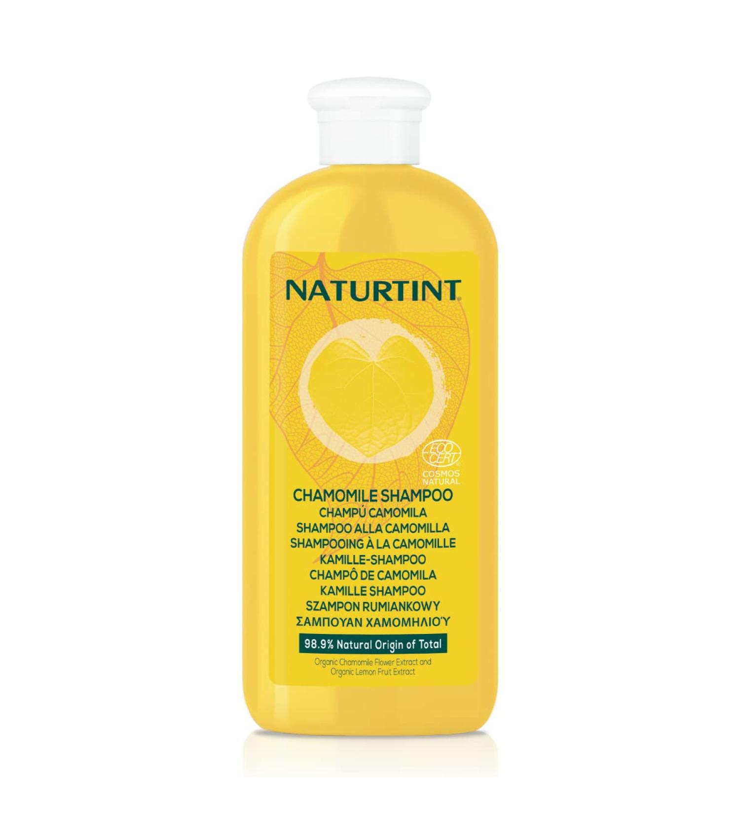 Naturtint | Chamomile Shampoo. Vegan | Lightening Shampoo and Golden Highlights | 98.9% Natural Ingredients. Ecocert | Chamomile and Lemon 330 ml - Buy Online on GoSupps.com