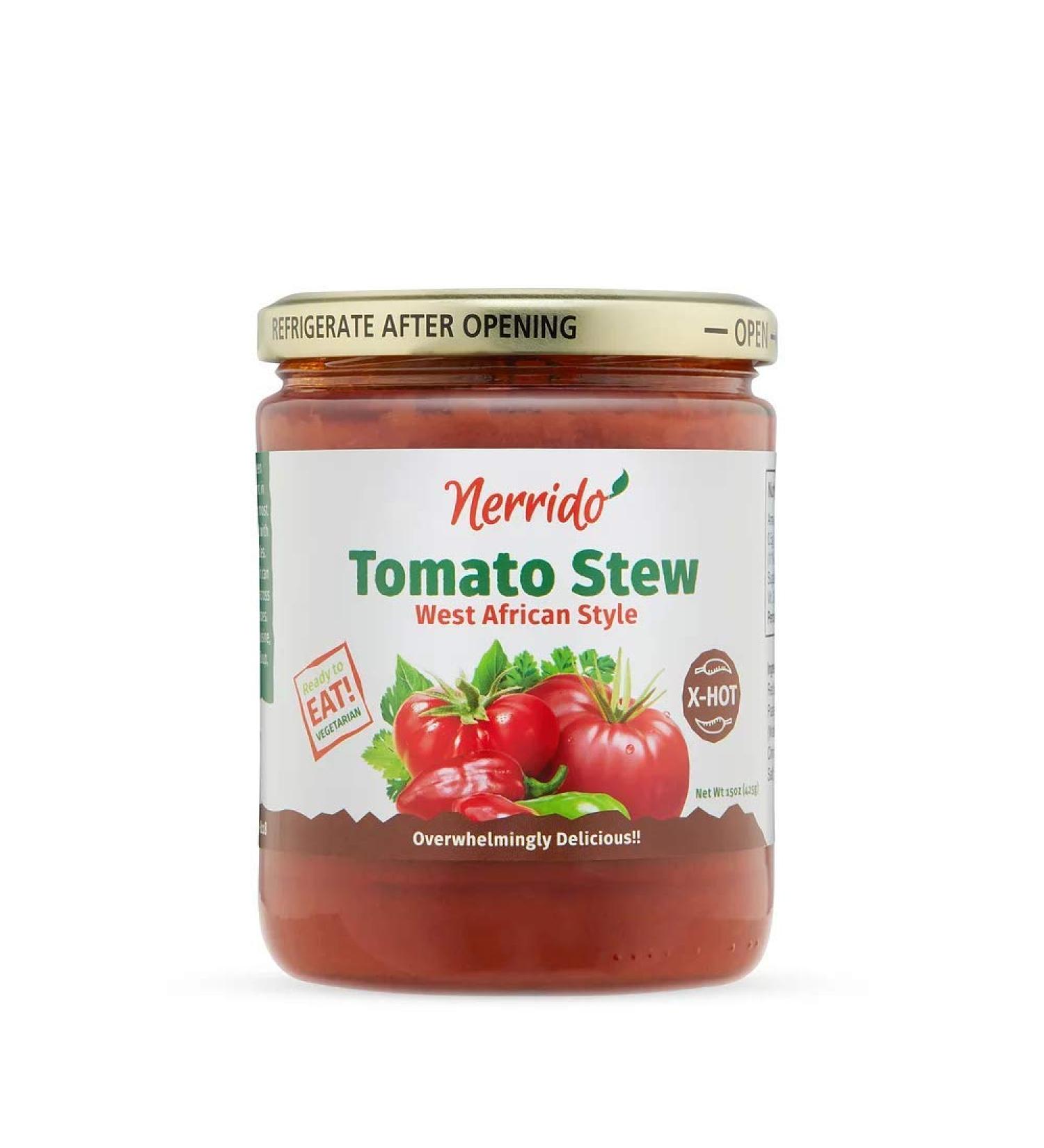 NERRIDO Organic African Stewed Canned Tomatoes & Jollof Sauce 16oz - X-Hot 1 Pack - Buy Online on GoSupps.com