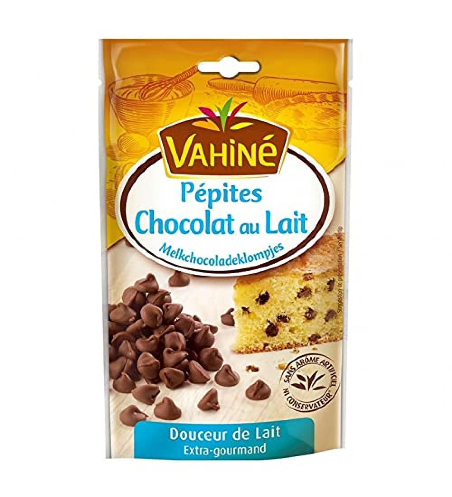 Vahiné Extra-Gourmet Milk Chocolate Chips 100g (pack of 3)