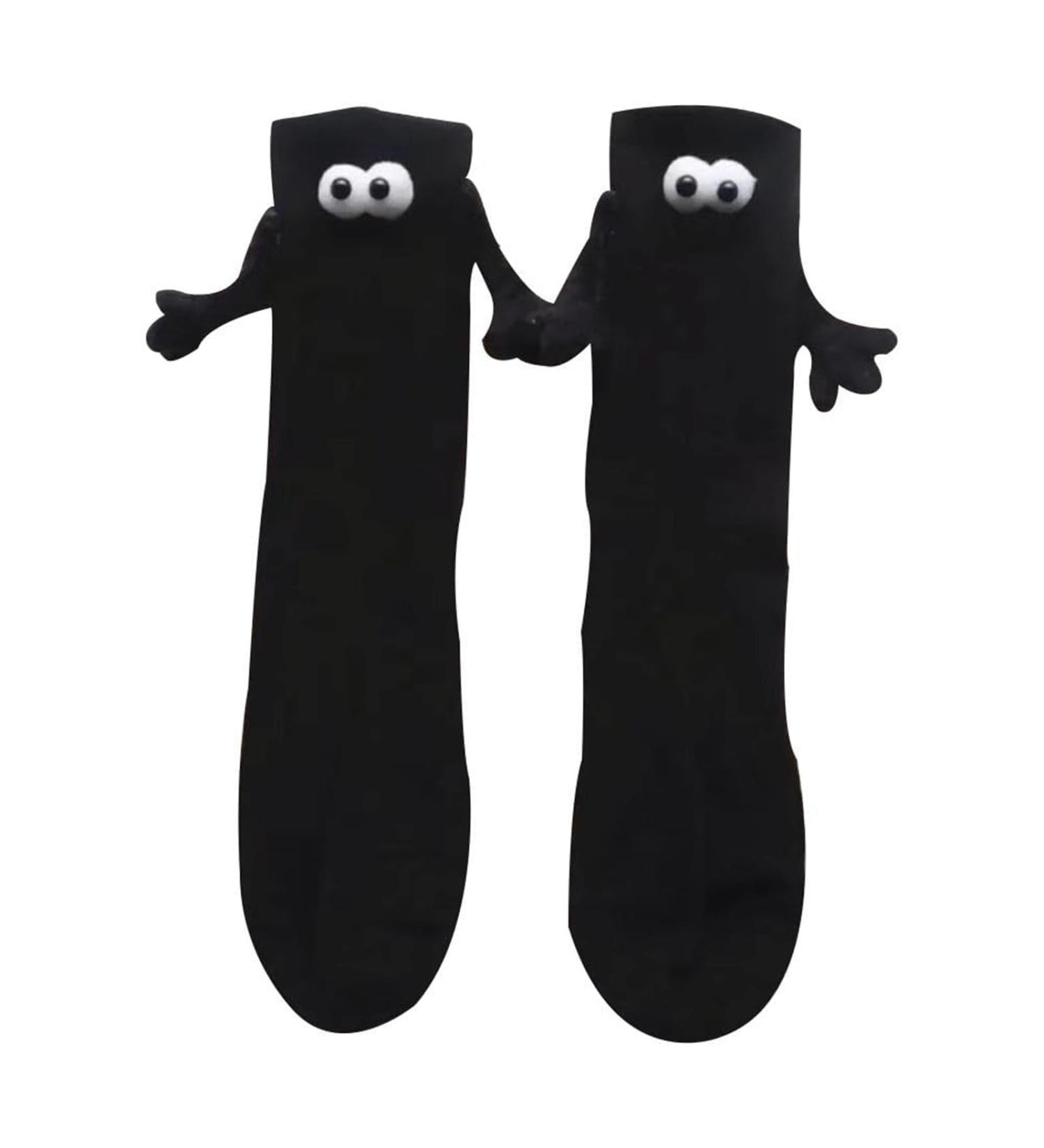 OSMARI Funny Magnetic Suction 3D Doll Couple Socks - Unisex Funny Holding Hands Design - Buy Online on GoSupps.com