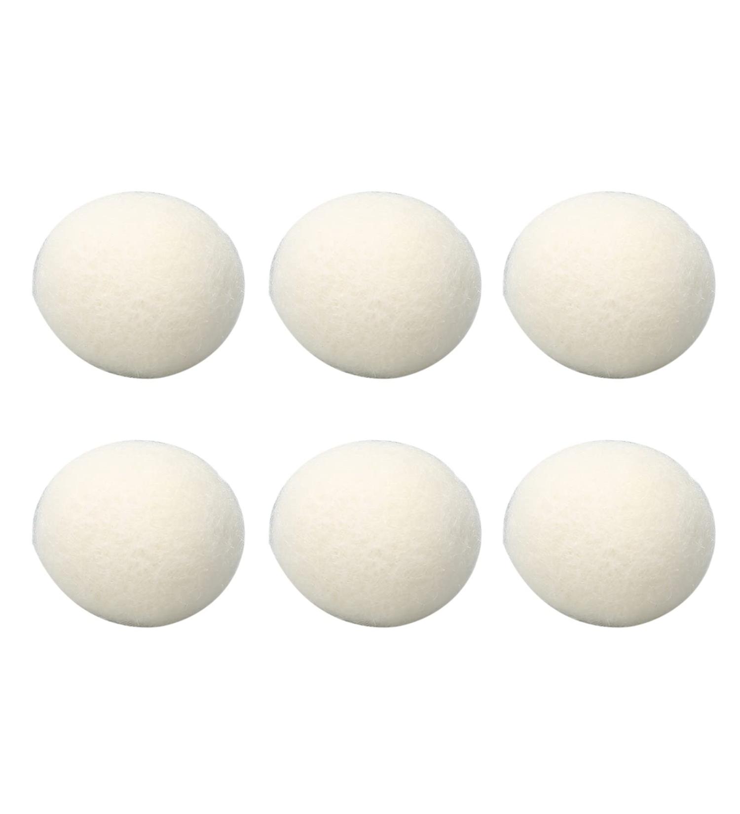 GFRGFH Wool Drying Balls Laundry Balls for Dryer Reusable Static Reduction Skin Friendly Softener Ball for Clothes 6pcs(3.5cm) - Buy Online on GoSupps.com