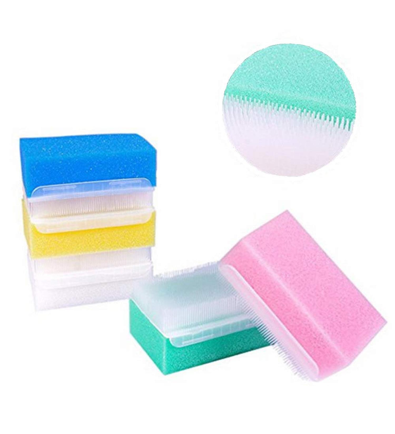 Baby Bath Sponge 5 Pack - Newborn Sensory Massage Brushes & 2-in-1 Cleaning Tools for Gentle Baby Bathing - Buy Online on GoSupps.com