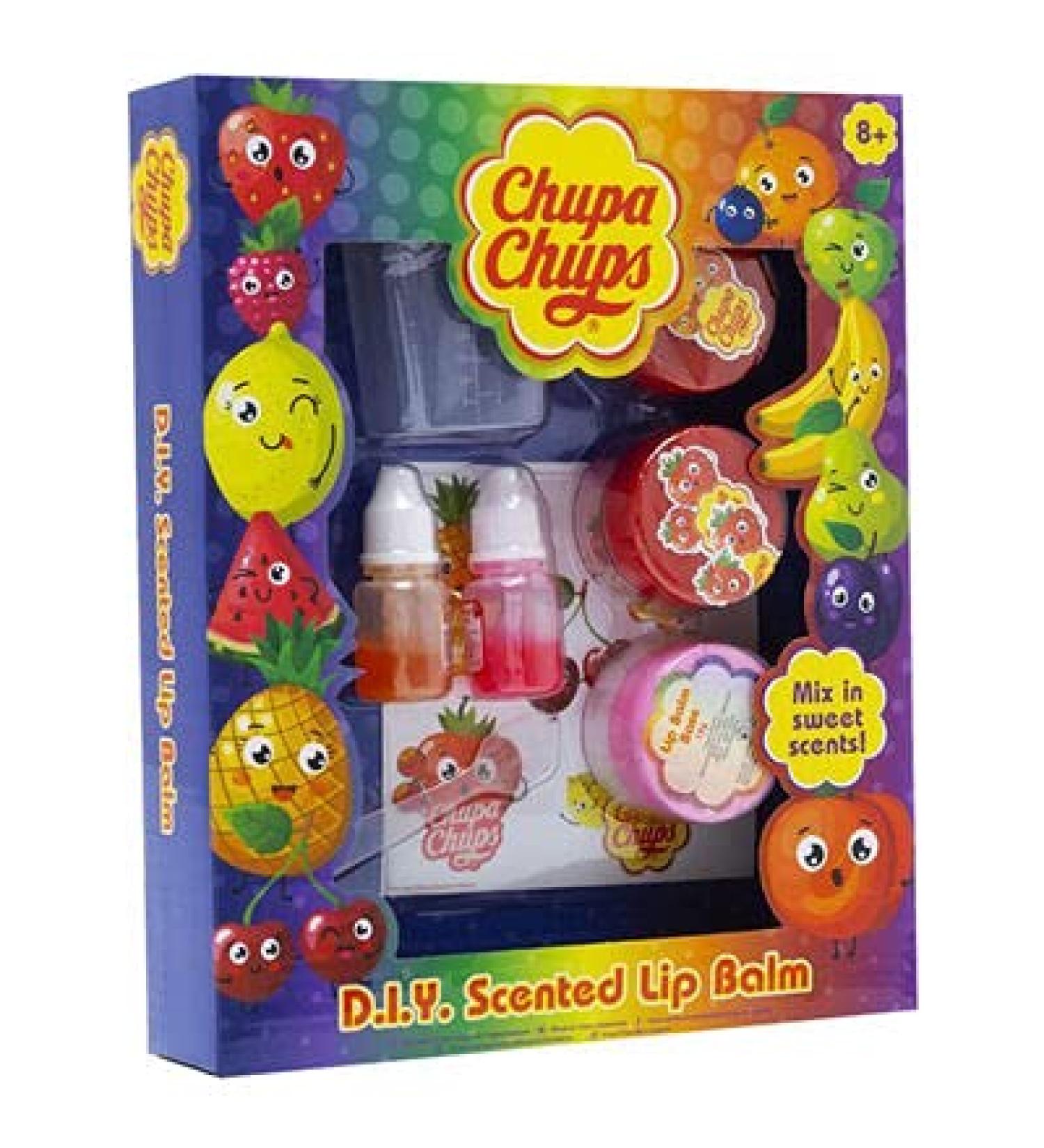 Chupa Chups Make Your Own Scented Lip Balm Fruity Lipstick DIY Kids Activity Set