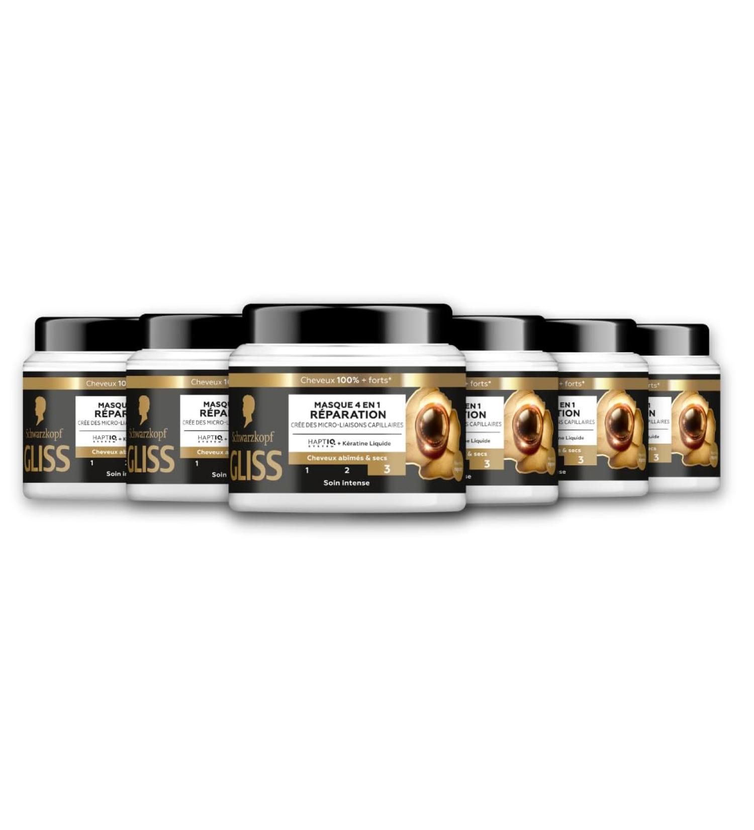 GLISS - Lot de 6 Masques 4en1 R paration 400ml