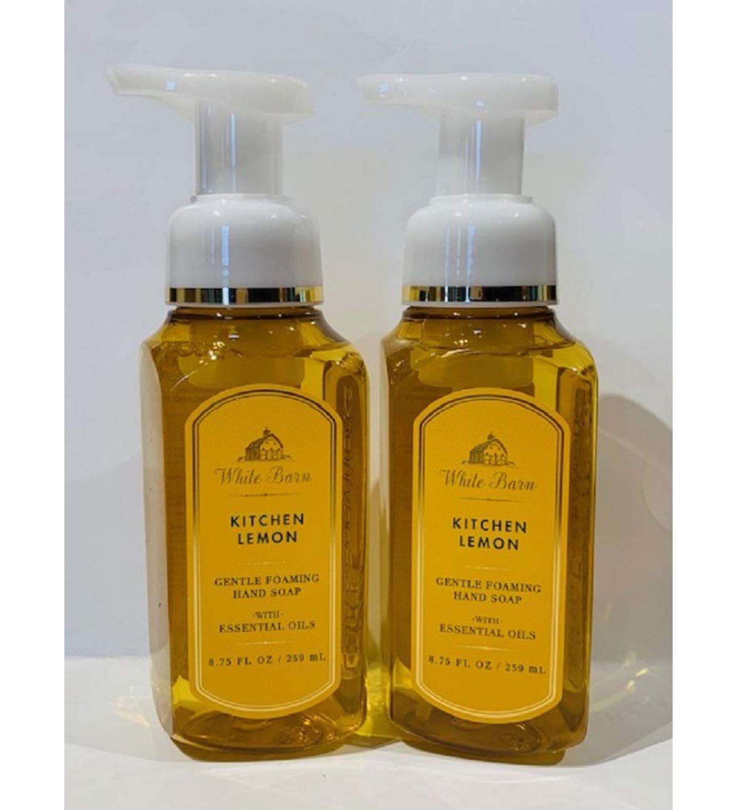 White Barn Gentle Foaming Hand Soap in Kitchen Lemon (2 Pack) yellow