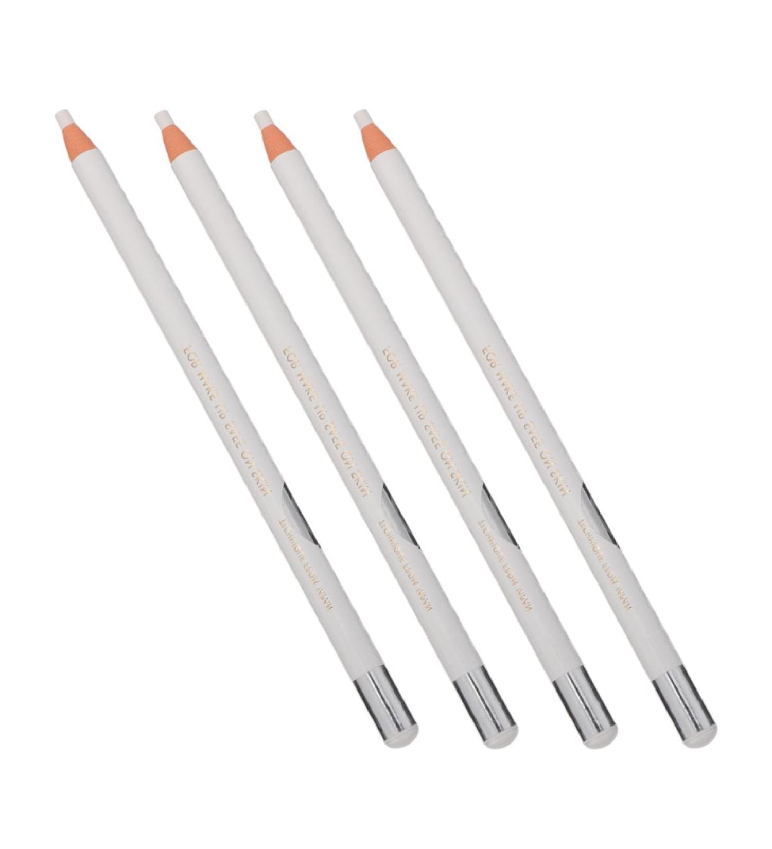 Didiseaon 4pcs White Line Drawing Eyebrow Pencil Eyeliner Eyes Cosmetic Tool Eye Makeup Accessory Ozokerite - Buy Online on GoSupps.com
