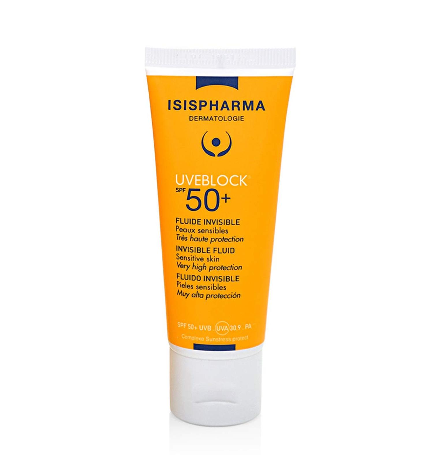 ISISPHARMA Uveblock SPF 50+ Invisible Fluid - Premium Sun Protection 40ml | Buy Online Worldwide - Buy Online on GoSupps.com