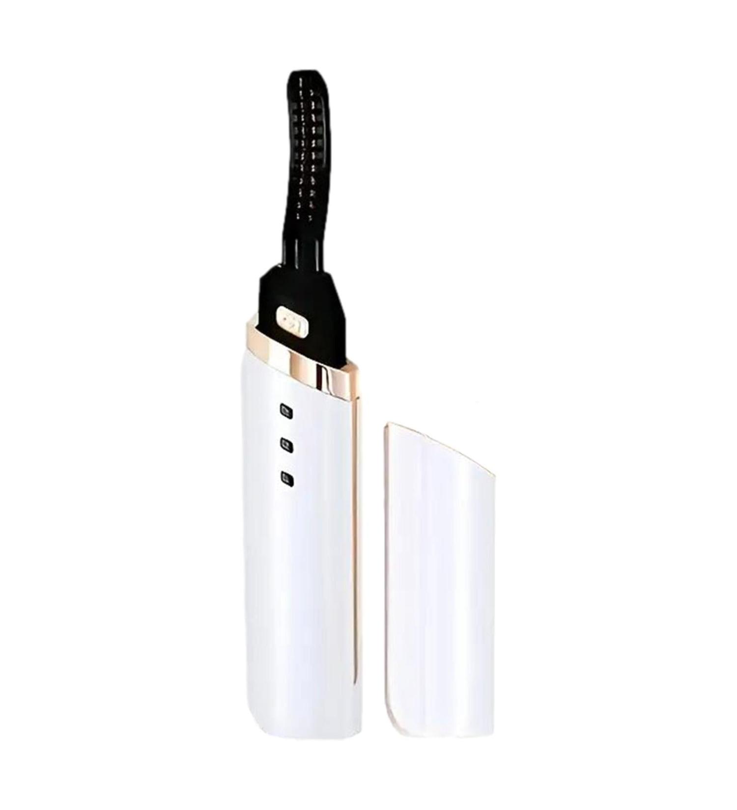 USB Rechargeable Eyelash Curler - Heating Eye Lash Curler Long-Lasting USB Eyelash Curler | Beauty Enhance Heating Lash Curler Fast Heating Lash Curler for Wome Girls Home Traveling Working White - Buy Online on GoSupps.com