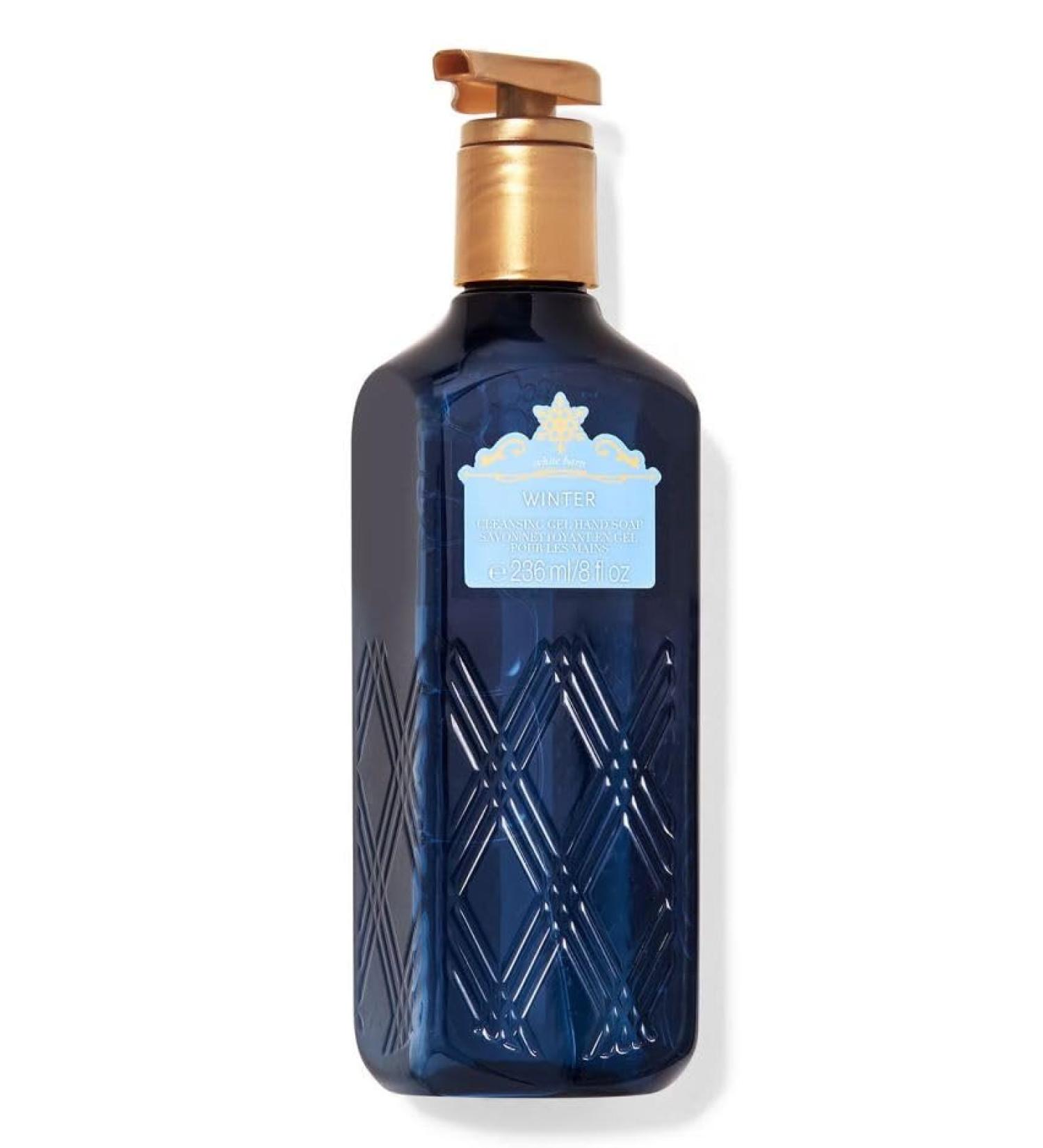 Bath Body Winter Cleansing Gel Hand Soap | 8 Fl Oz | Scented with Natural Essential Oils