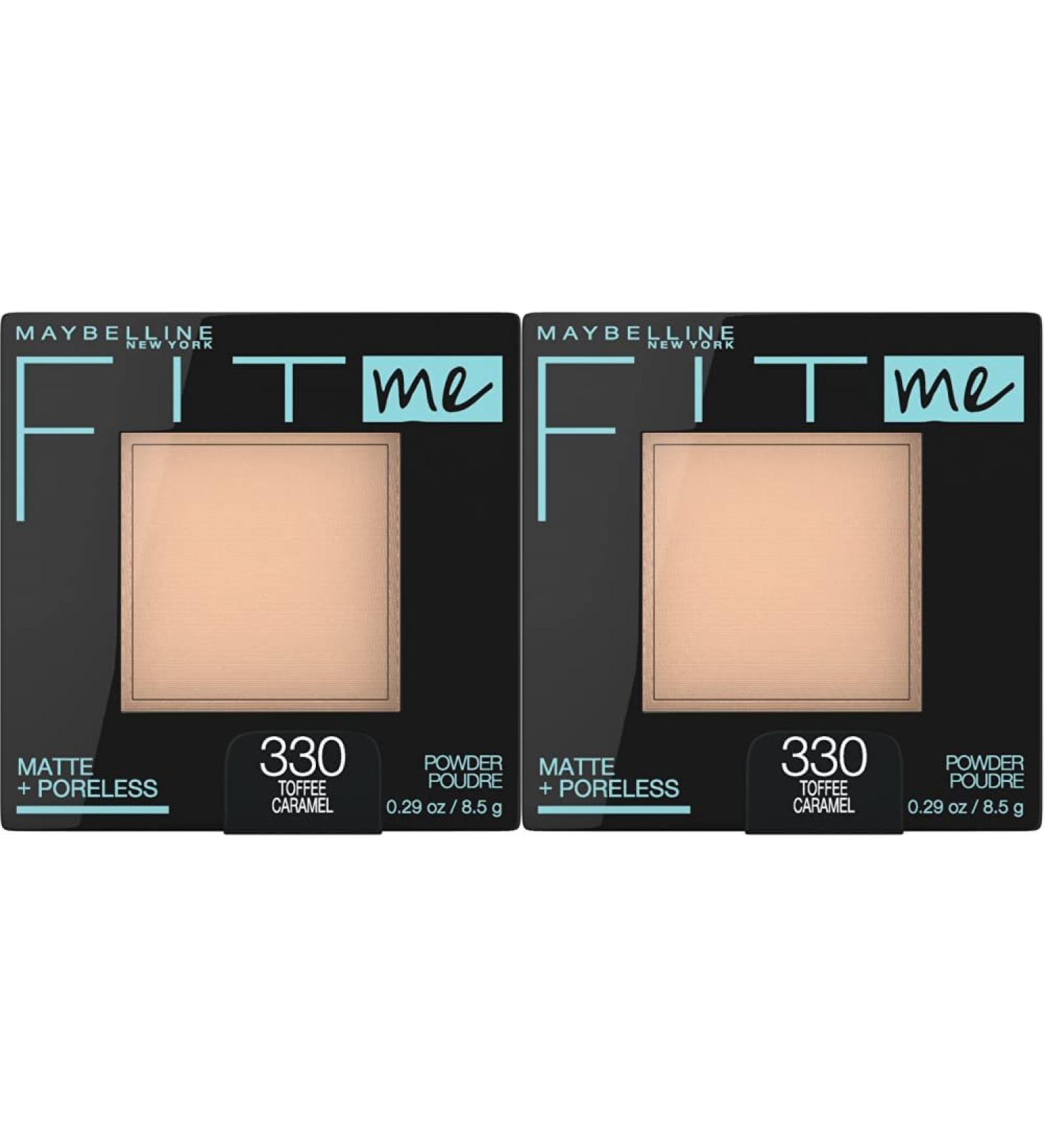 Maybelline Fit Me Matte + Poreless Pressed Face Powder Makeup Toffee - Pack of 2 - Buy Online on GoSupps.com