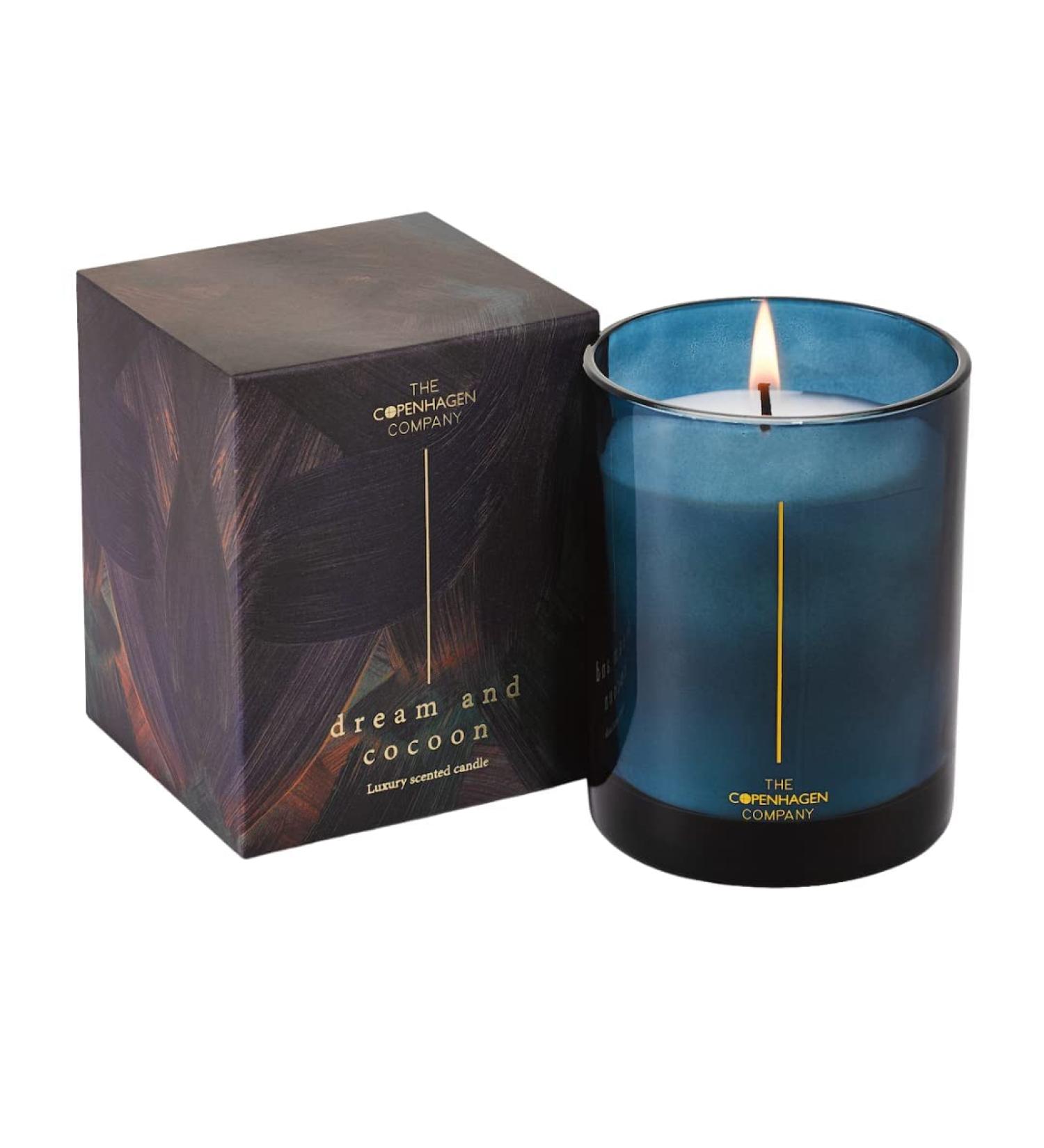 Luxury Scented Candle Gift | Soy Candle | 45 Hours Burn Time | Bergamot Rose & Sandalwood | The Copenhagen Company | 7oz - Buy Online on GoSupps.com
