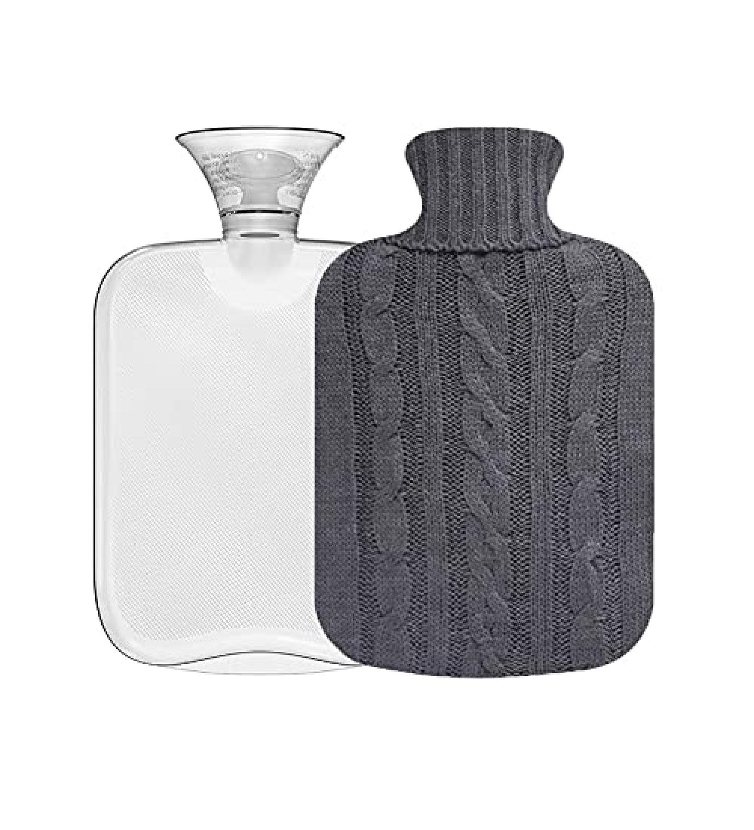 2L Heat Bottle with Cover - Pain-Relieving 2-in-1 Warm Hands & Feet for Infants Children & Adults - Gray - Buy Online on GoSupps.com