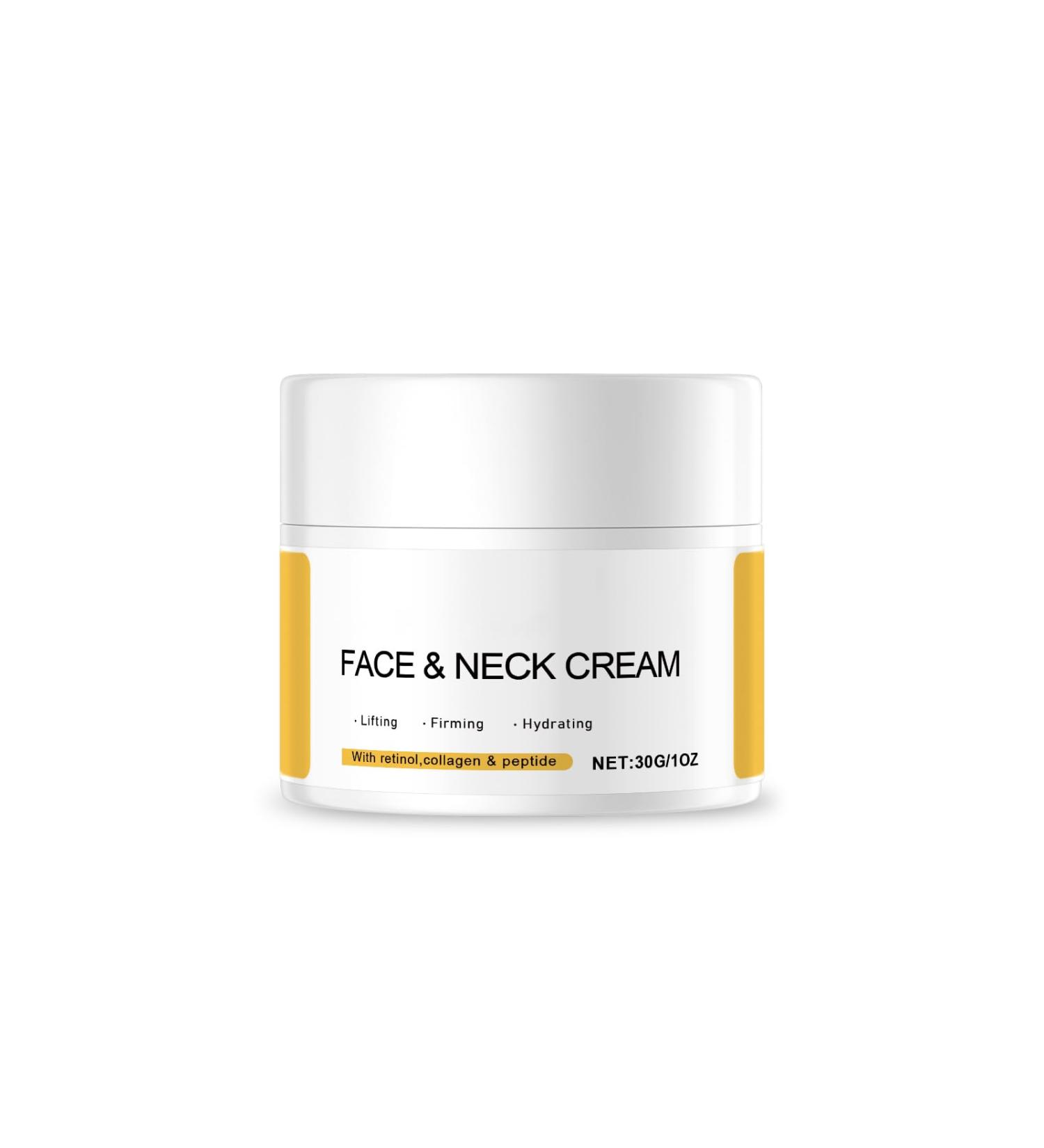 Multi-Action Face Neck Cream Retinol Collagen Peptides Infused Smoothing Care Fast-Absorbing Non-Greasy 1oz / 30g - Buy Online on GoSupps.com