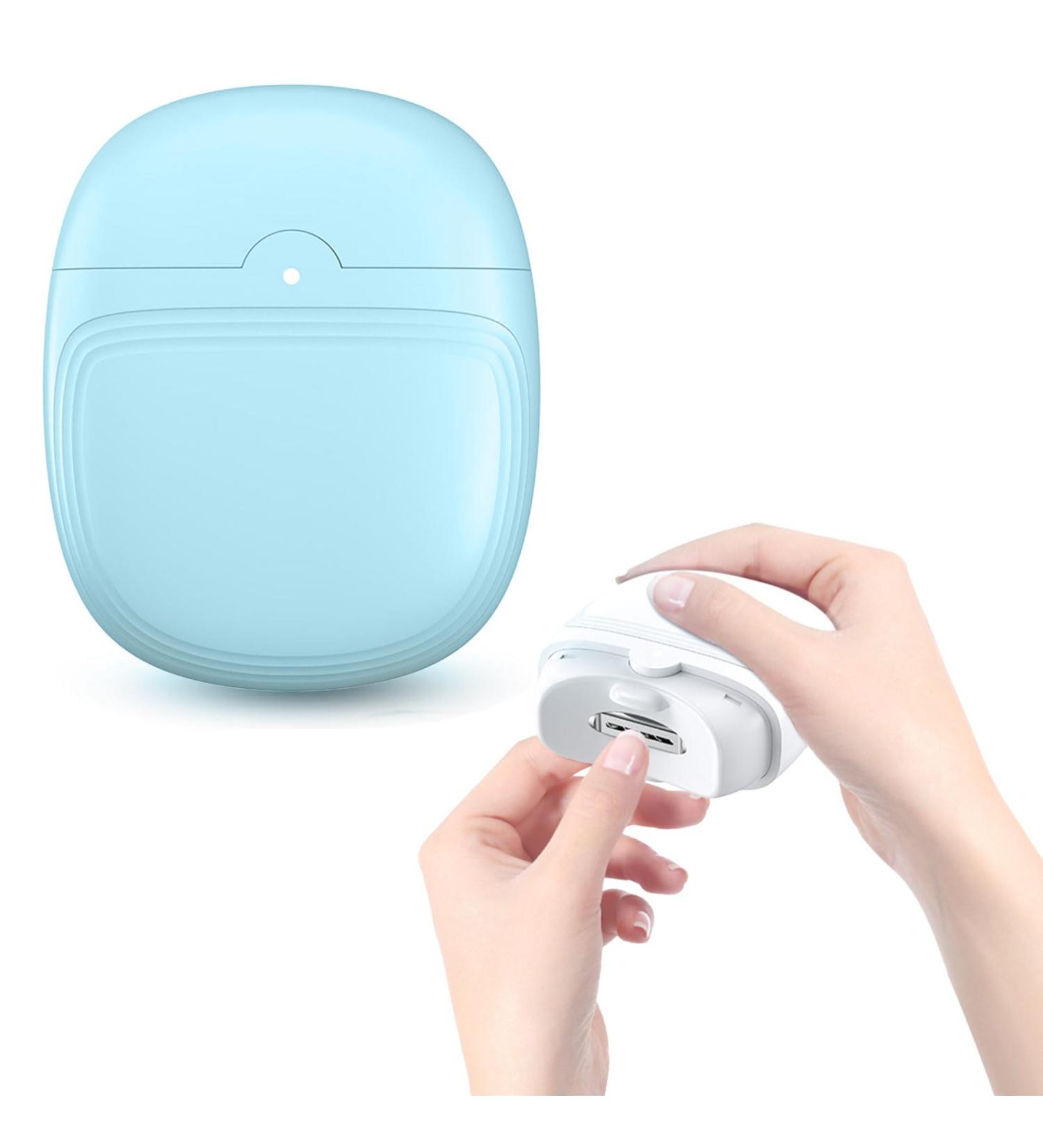 Pouway Electric Nail Clipper Automatic Portable Nail File with LED Light & 2 Speeds Nail Scraps Storage USB Rechargeable Safety Fingernail Trimmer for Kids Seniors and Adult (A Green) - Buy Online on GoSupps.com