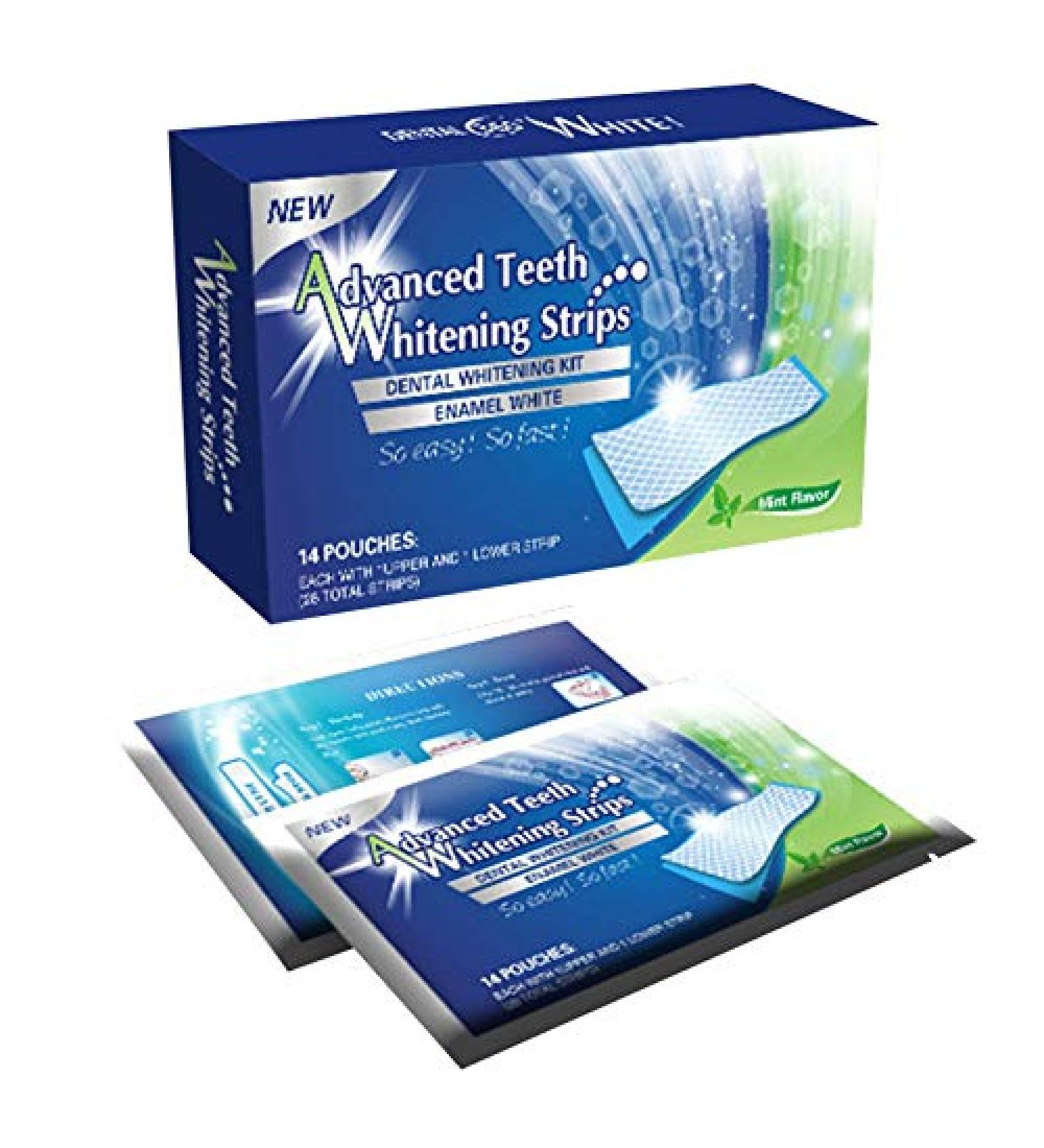 Arinda 14/7Pcs Gel Teeth Whitening Strips Kit for White Teeth Veneers - Oral Hygiene Care - Buy Online on GoSupps.com