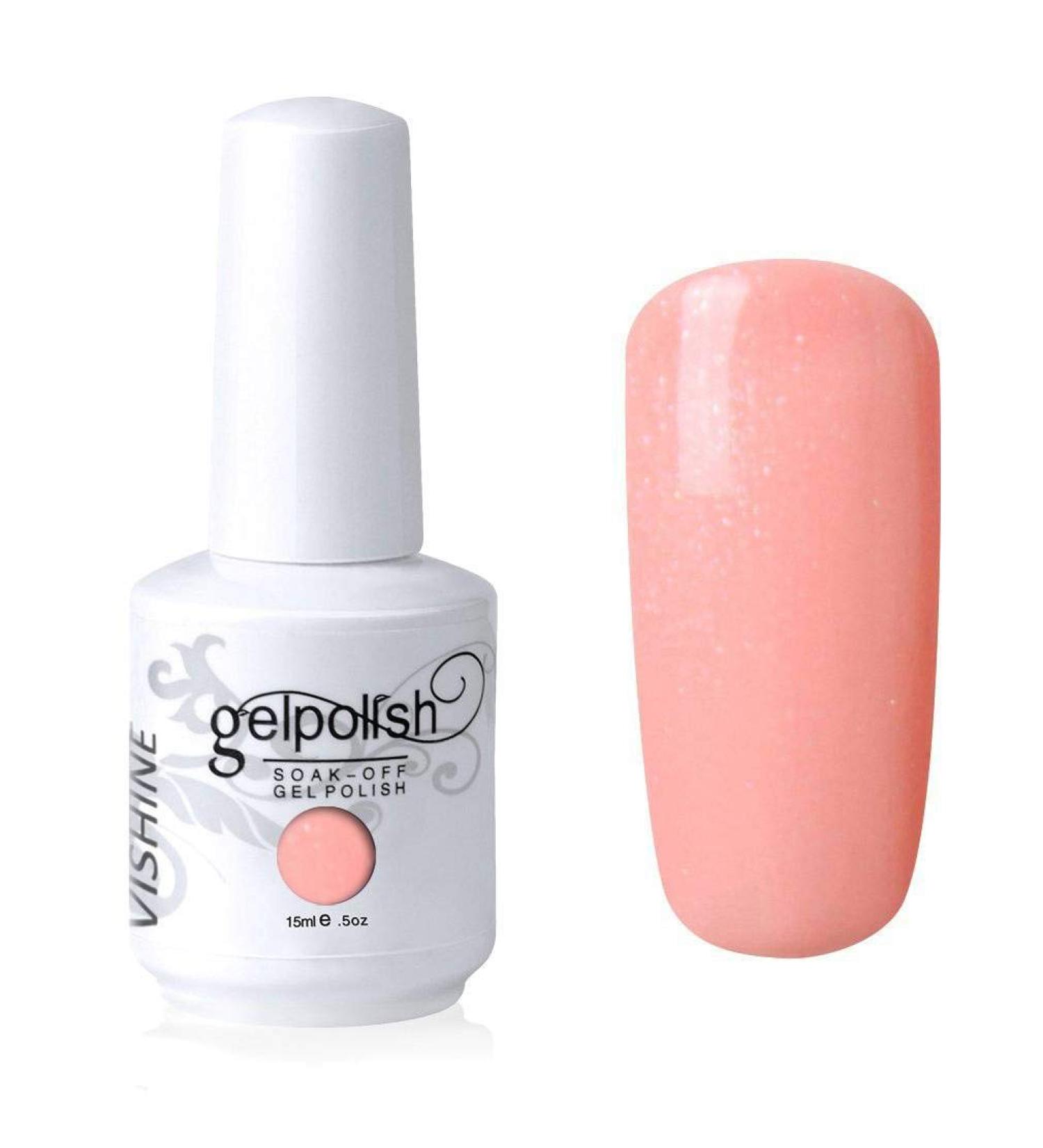 Vishine Nail Salon UV Manicure Polish Soak Off Gel Polish Nail Art Pearl Bisque(756) #756 - Buy Online on GoSupps.com