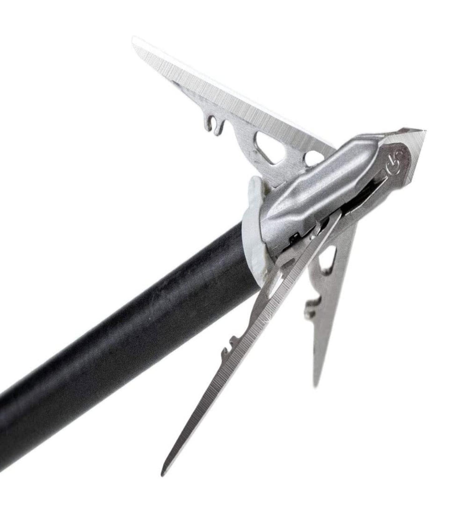 G5 Outdoors Megameat 100 Grain Broadhead 3 Pk, Stainless Steel (MM100)
