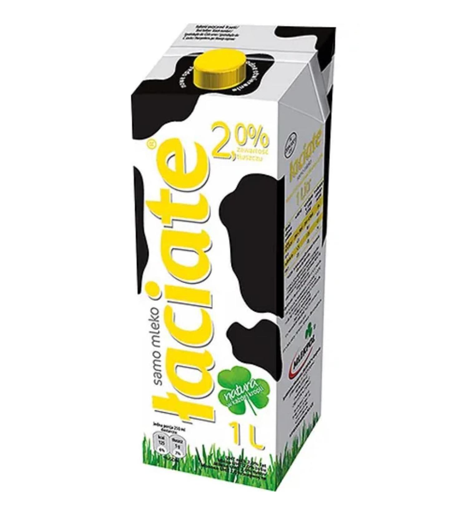 Laciate Yellow Milk 2.0% Fat UHT Milk1000 Mililiter - Buy Online on GoSupps.com