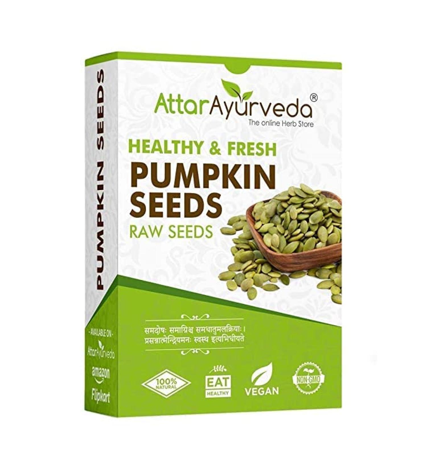Drect Attar Ayurveda Raw Pumpkin Seeds for Eating (250 g) - Buy Online on GoSupps.com