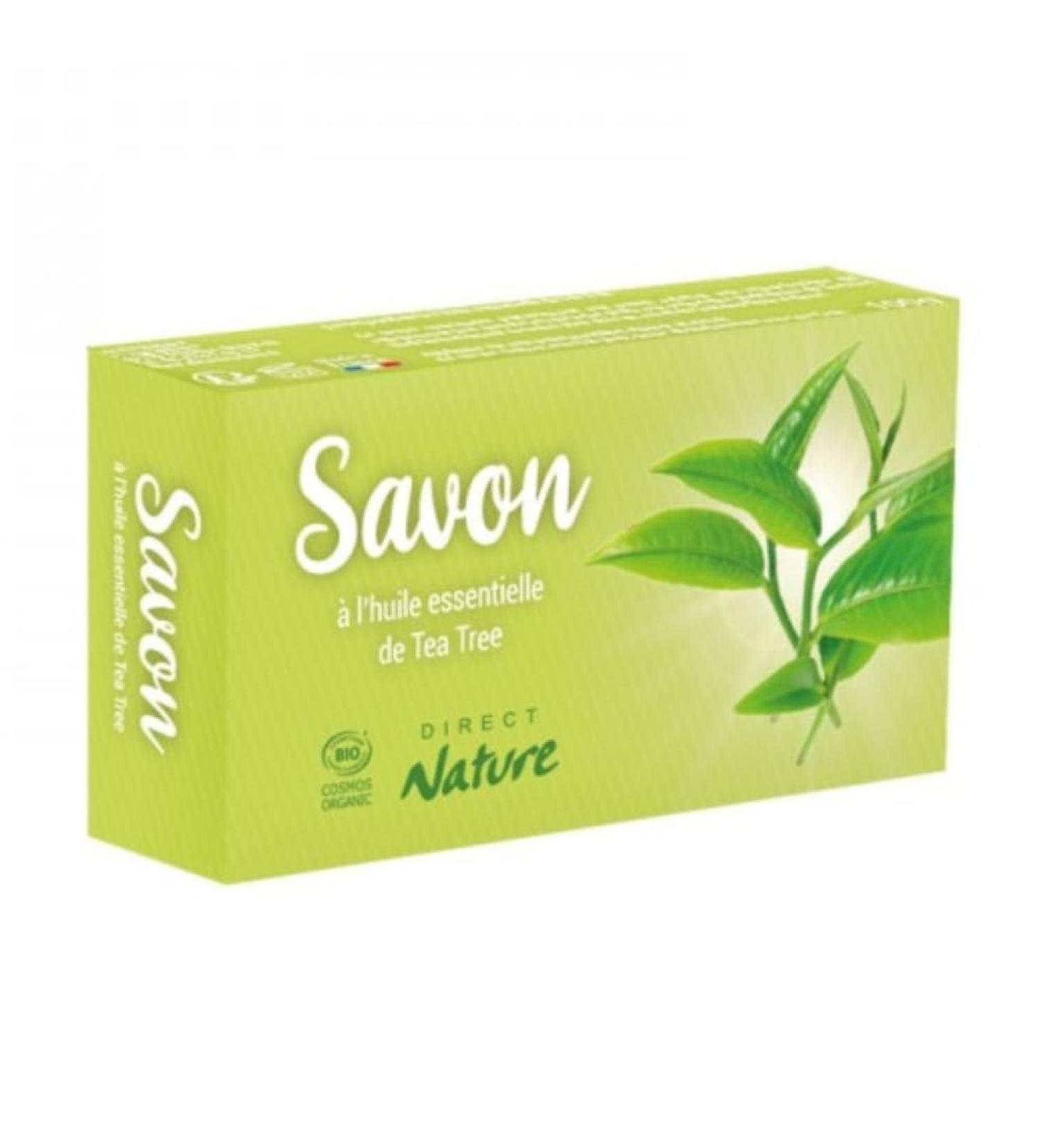 Savon 100gr l'huile essentielle de tea tree certifi Cosmebio Direct nature fabrication fran aise