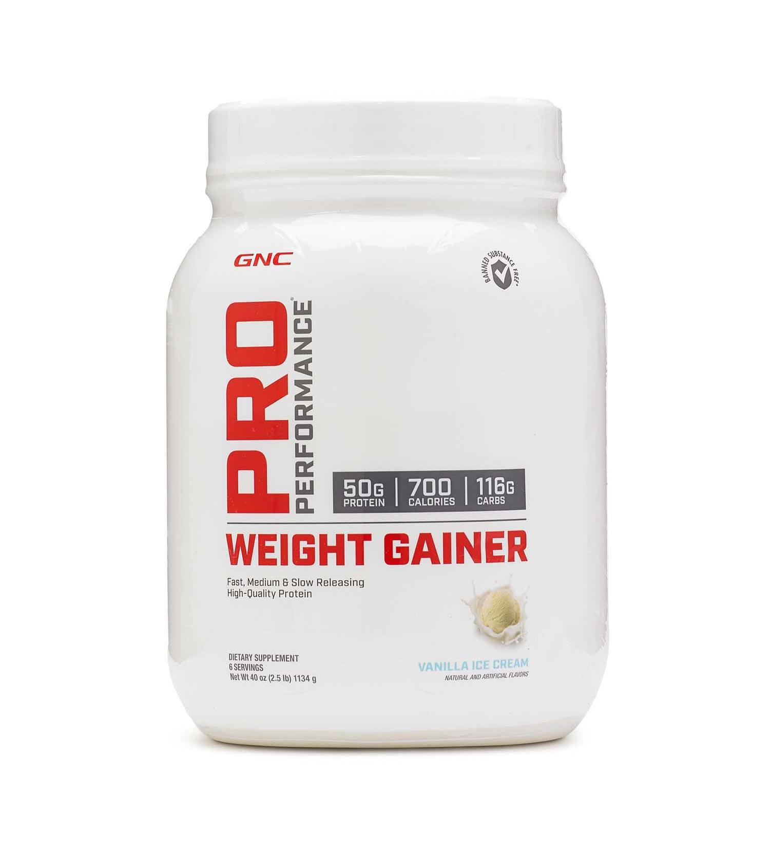 GNC Pro Performance Weight Gainer - Vanilla Ice Cream, 6 Servings | Protein Mass Gainer - Buy Online on GoSupps.com